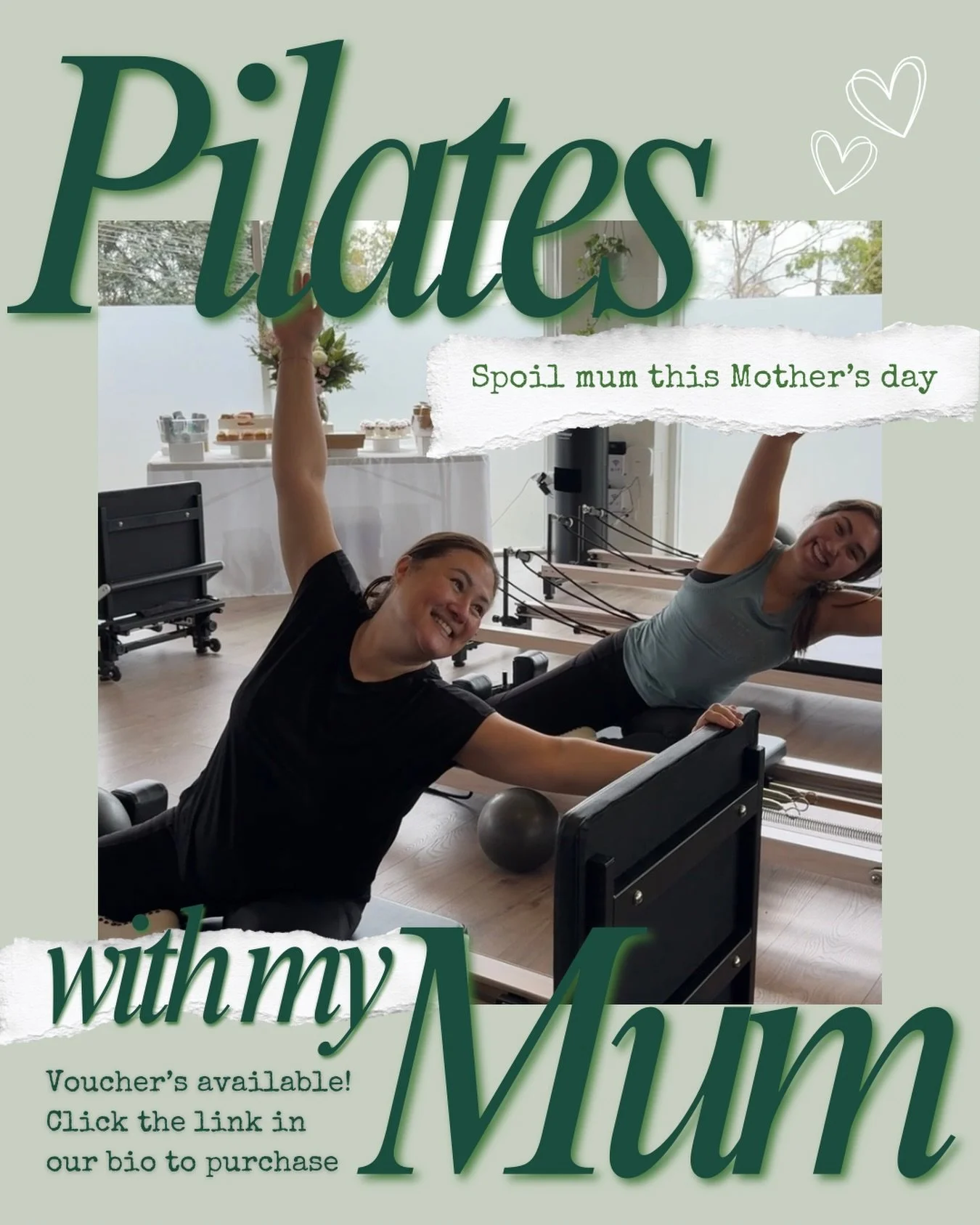 Give the gift of movement this upcoming Mother&rsquo;s Day 💕

Gift her time to move, unwind, and feel her best.. not just for a day, but all year long 💐

Our Pilates Power gift vouchers are the perfect way to say thank you, with flexible amounts to
