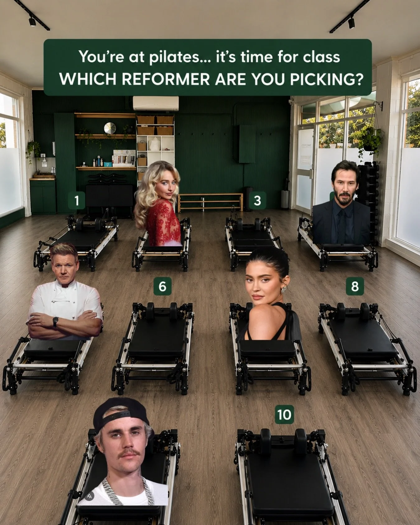 You&rsquo;re at Pilates&hellip; it&rsquo;s time for class 👀
Which reformer are you choosing? 🤗

#pilatespower #reformerpilates #pilatesstudio #pilatesmelbourne