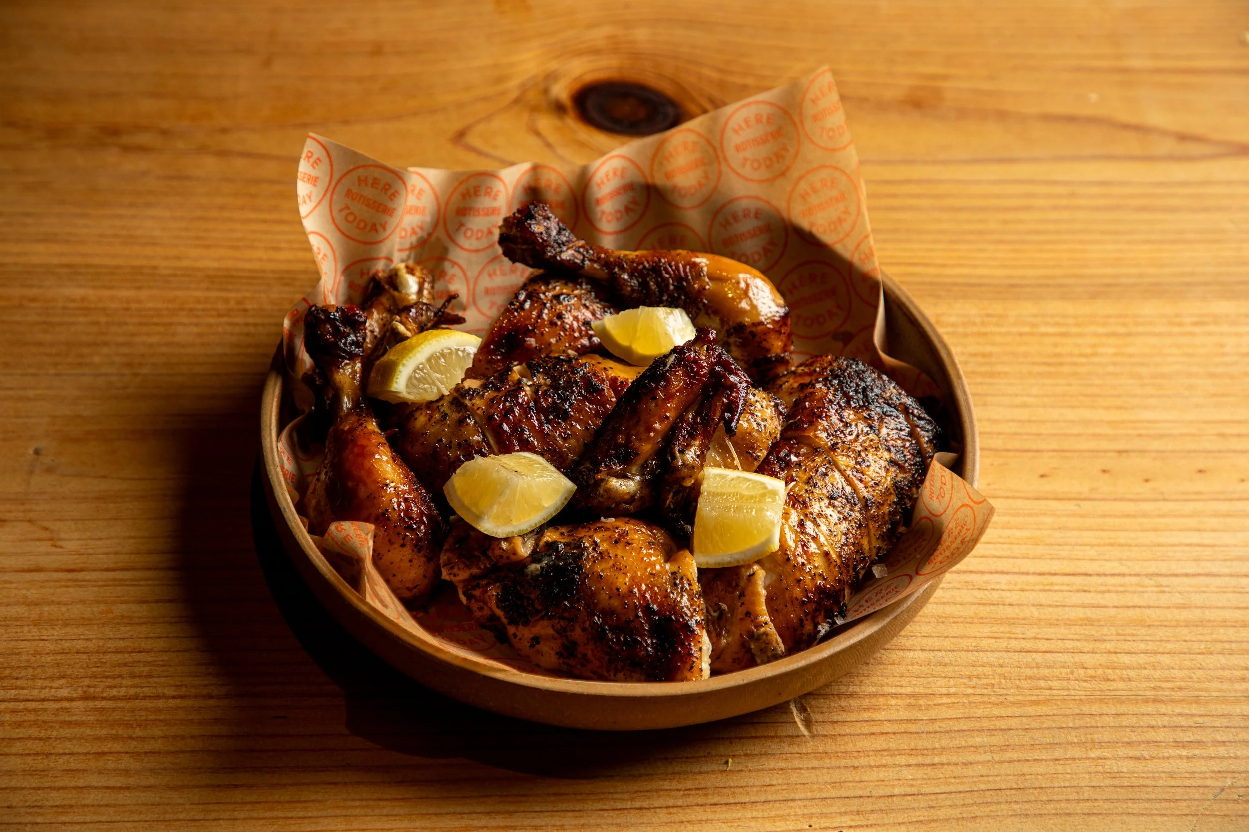 Rotisserie Chicken with lemon