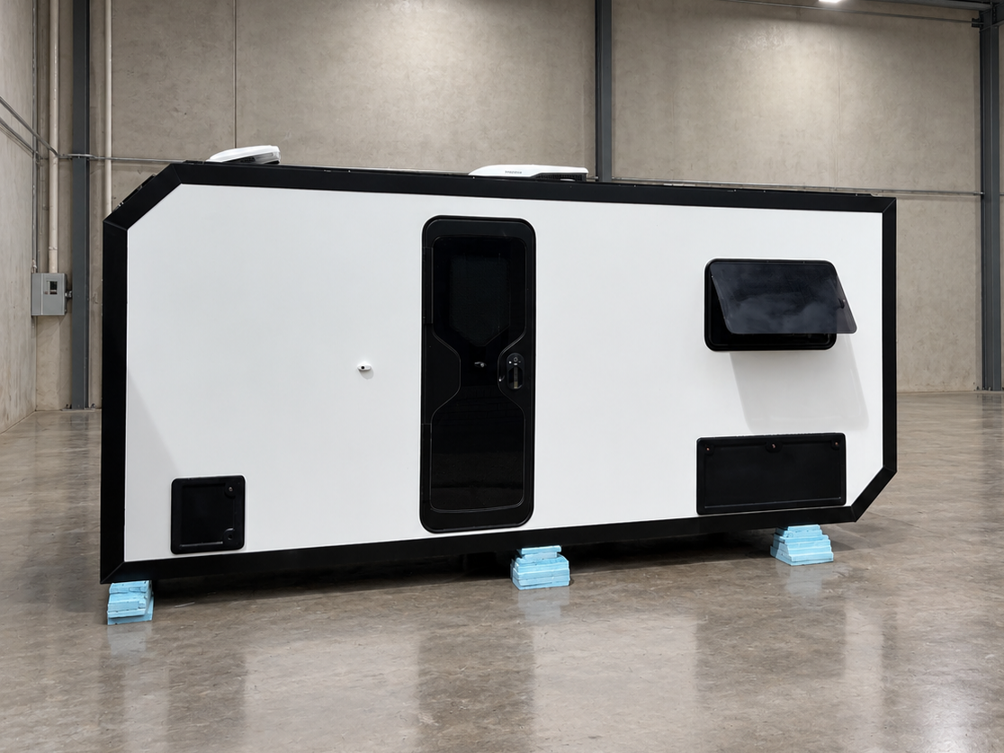New Expedition Habitats habitation box in the workshop