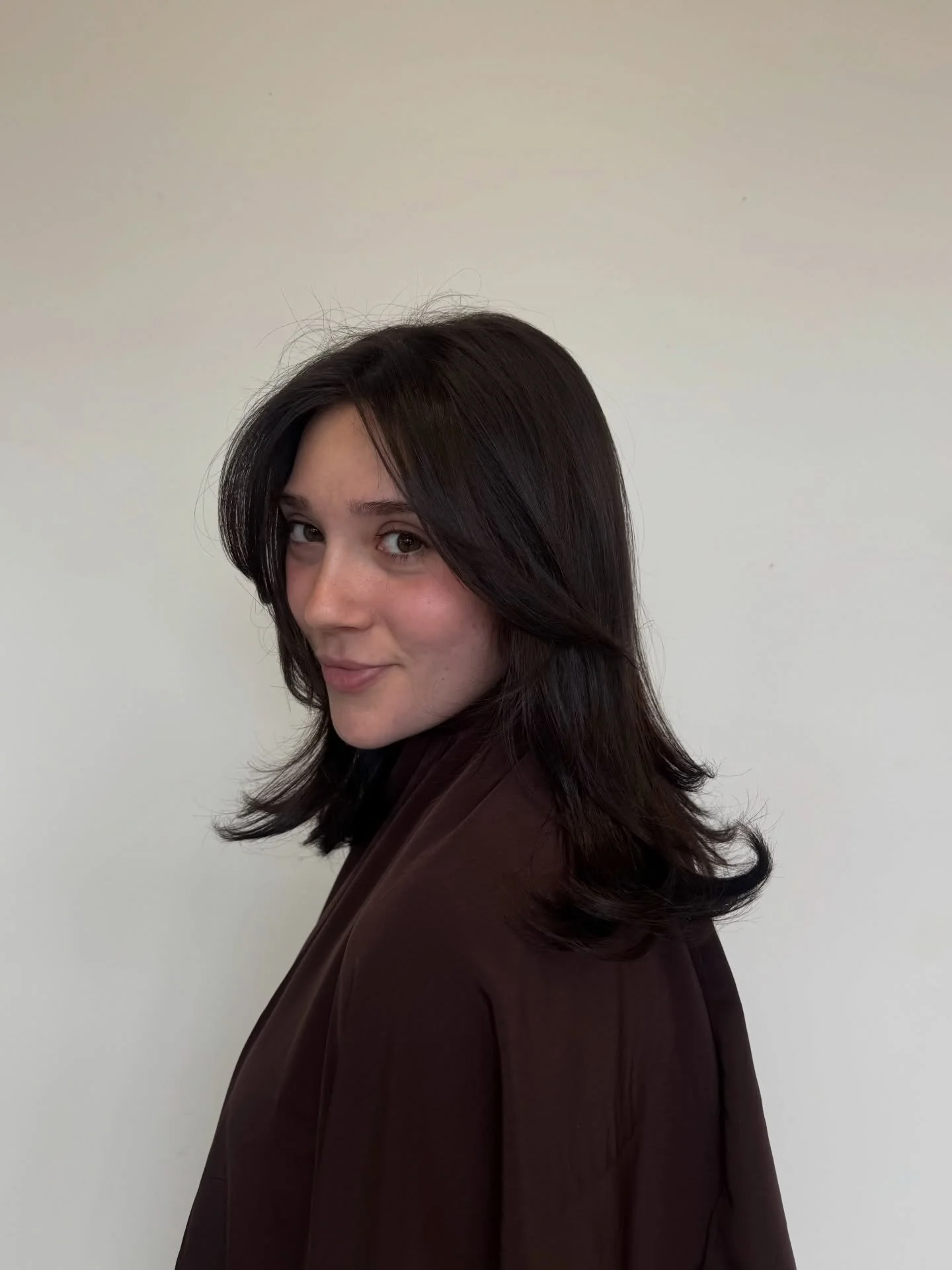 Rich Brunettes + Curtain Bangs = Perfection