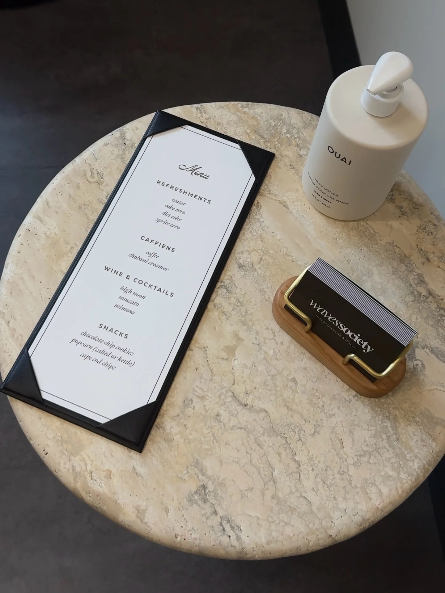 It&rsquo;s more than just hair. Indulge during your next appointment with complimentary snacks &amp; drinks while you sit back, relax, and get pampered 🤍