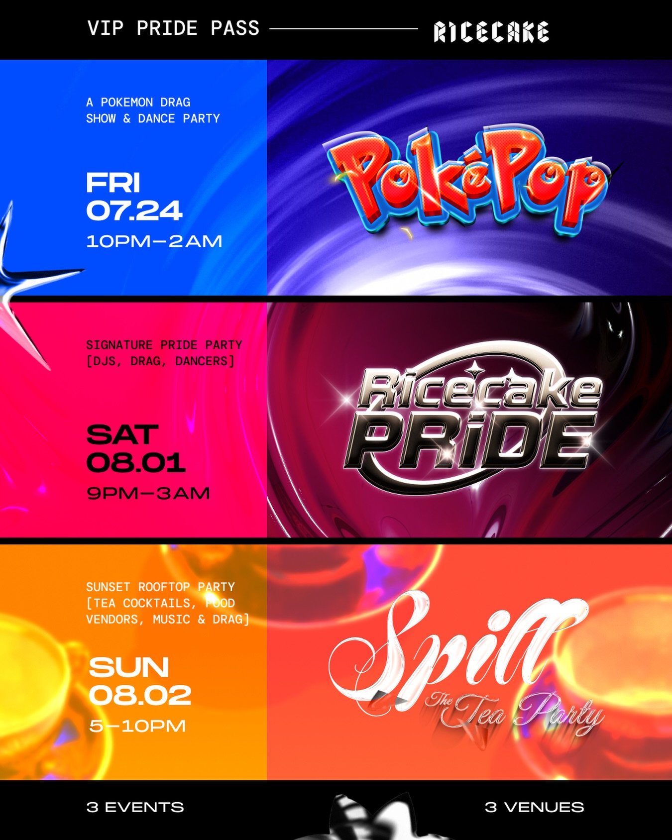 Your fave queer Asian party has a whole summer for you. 😎

Three events. Three vibes. One Vancouver Pride season worth showing up for.

🎮 PokePop &mdash; Jul 24 (pre-Pride event) | @birdhouseartspace 
The Pokemon-themed drag show you didn&rsquo;t k