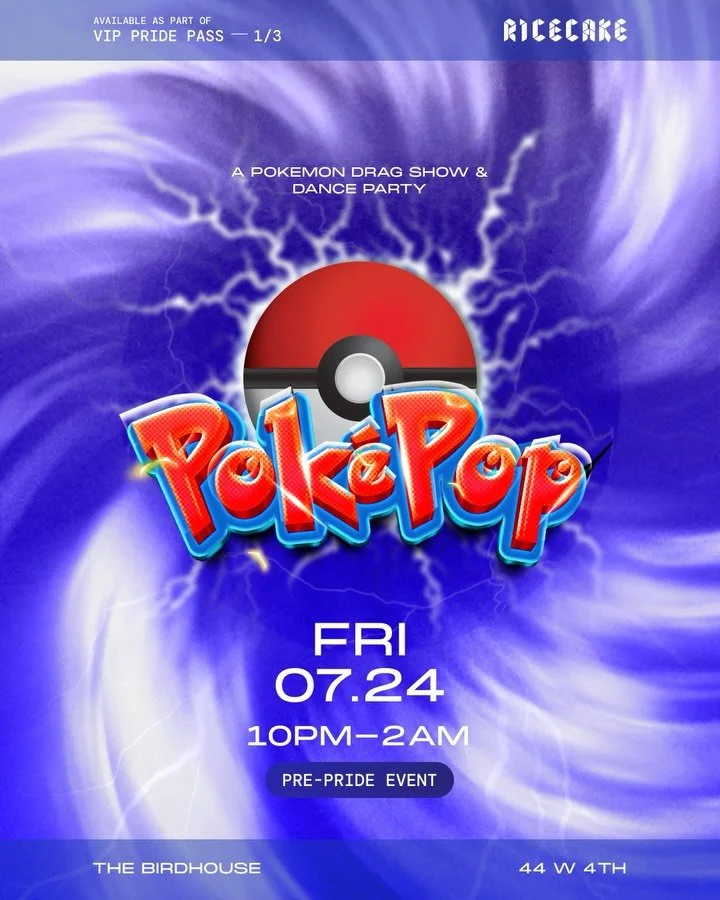 A Pokemon-themed queer drag show exists and it&rsquo;s in Vancouver this July!

PokePop is the drag show and party for the nerds who grew up with a Gameboy in one hand and a limp wrist in the other.

Drag performances. Pokemon games. A night at Birdh