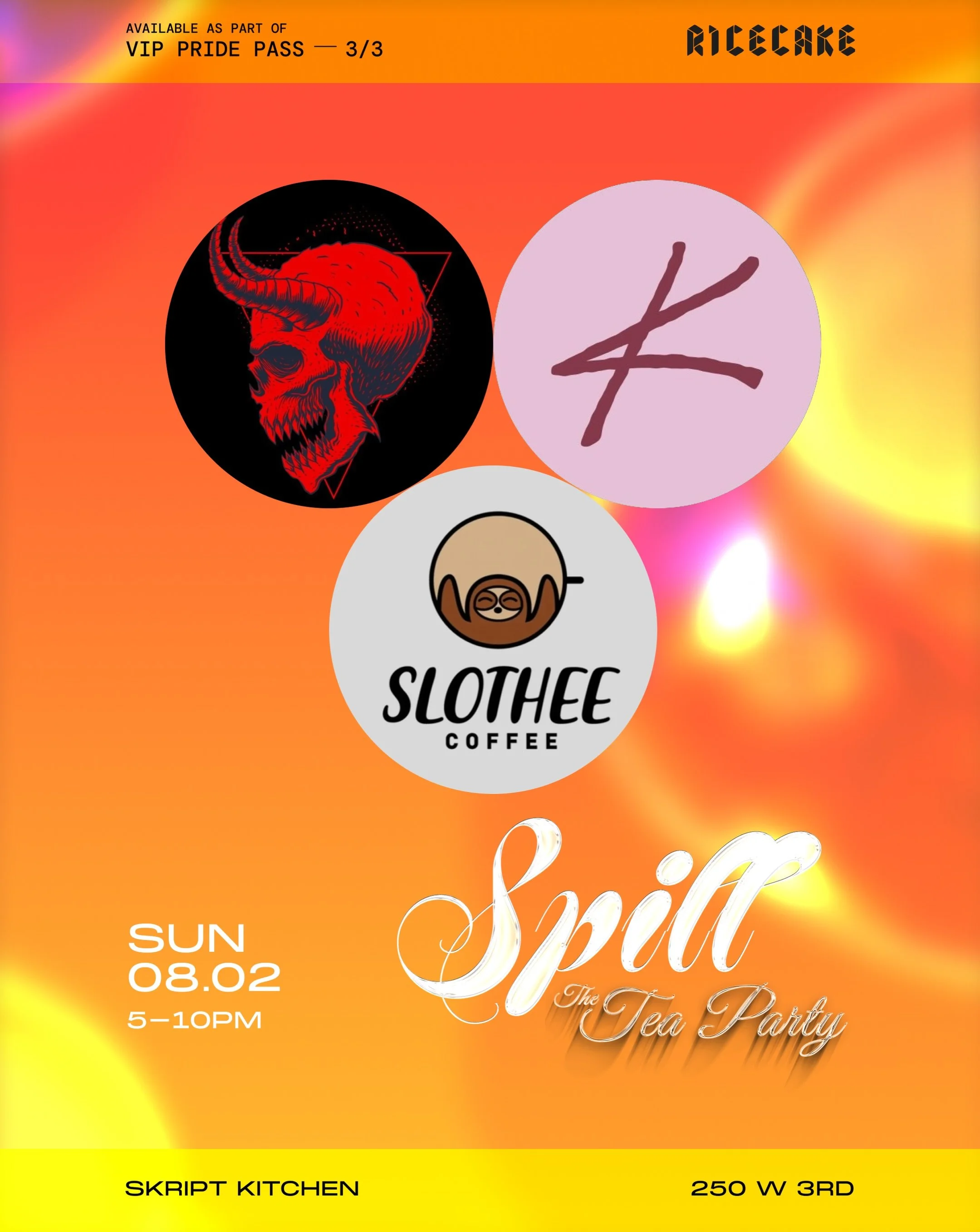 You can&rsquo;t spill tea on an empty stomach. Meet the SPILL vendors.

@hornyandco is serving dumplings with their signature hot sauces
@restaurant.kavita is serving kebabs and tea cocktails
@slothee.coffee is keeping the caffeine flowing so nobody 