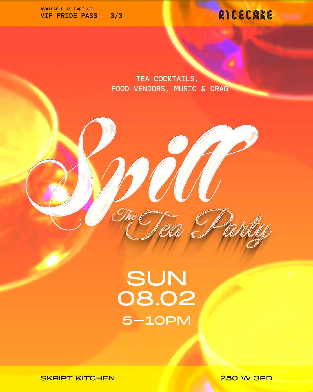 SPILL the tea party - Sunday, August 2, 2026