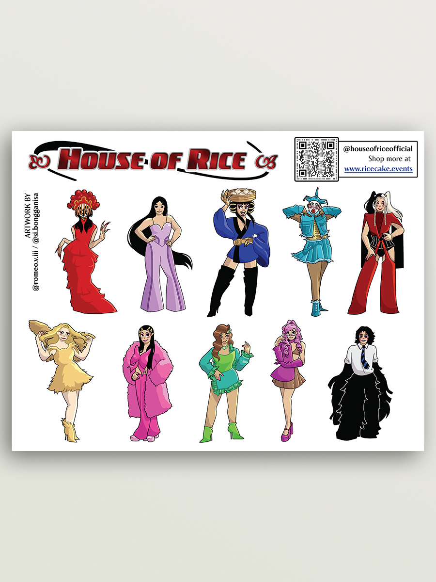 House of Rice Sticker Sheet