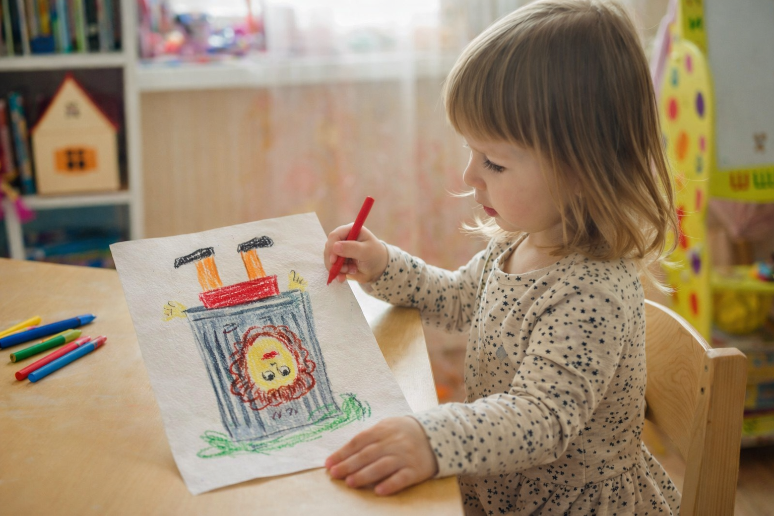 To my granddaughter, about my own kindergarten experience