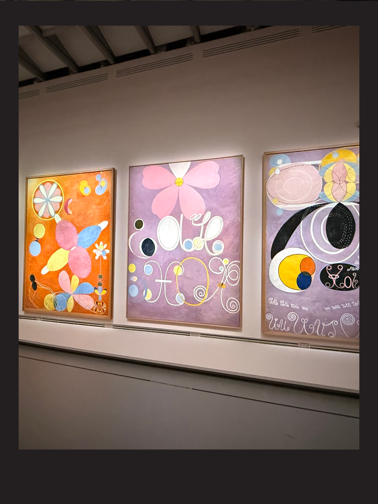 Color & Shape - While visiting the Grand Palais to see the work of Hilma af Klint, we were struck by the precision of her geometry, the balance of color, and the quiet details woven throughout the work through typography, symbolism, and scale. Learni