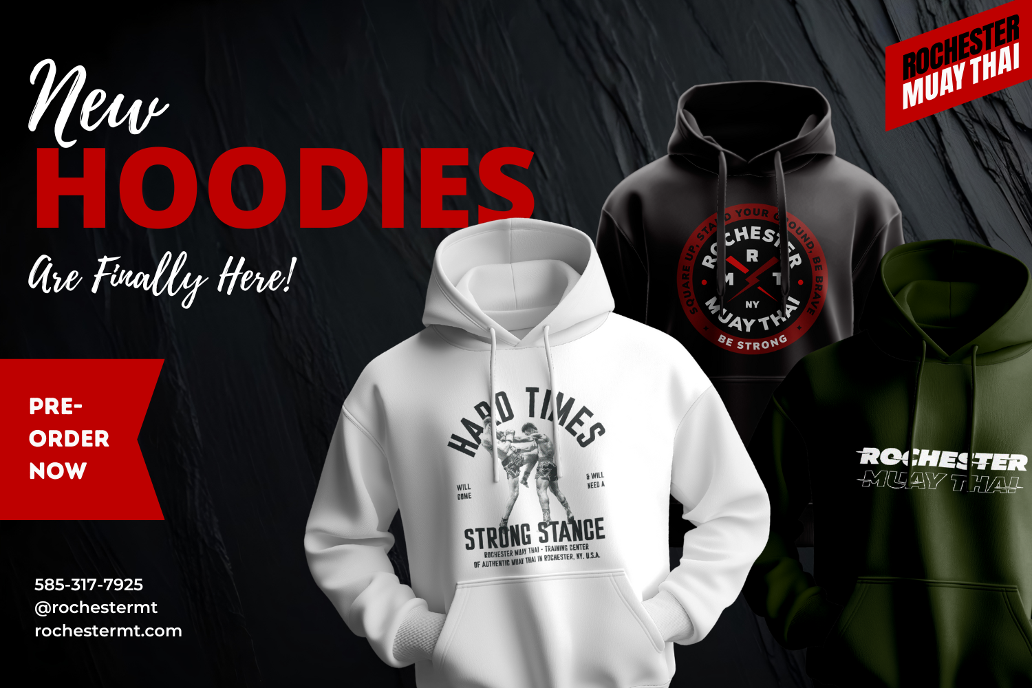 Rochester Muay Thai Hoodies — Pre-Order Now