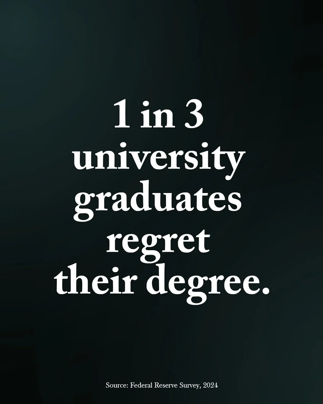 Most people don&rsquo;t regret university because it was hard.
They regret it because it wasn&rsquo;t what they thought it would be.

The issue isn&rsquo;t the degree.
It&rsquo;s choosing before actually understanding how the field works.

That gap i
