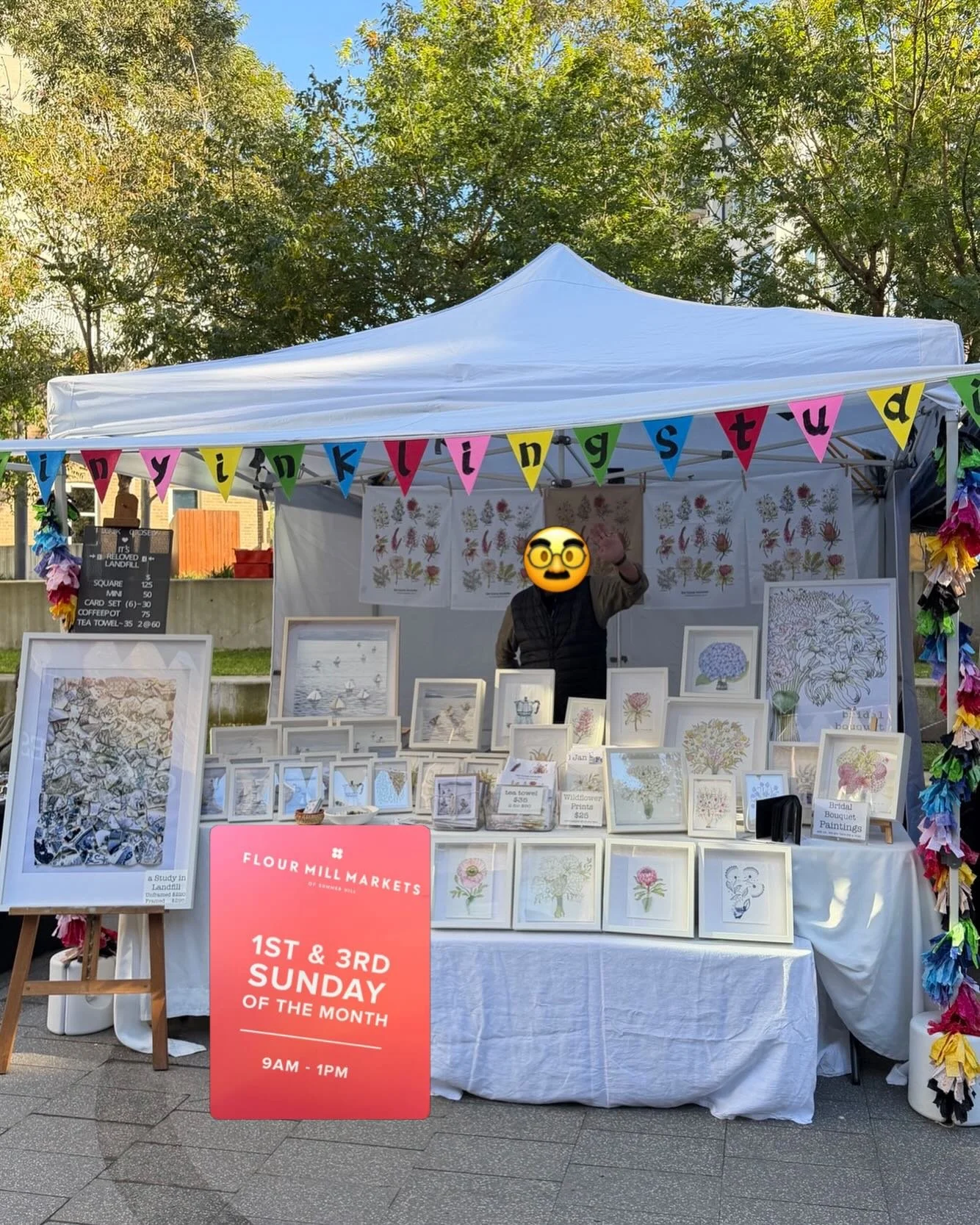 This is a great market if you need some produce, a playground, some happy, some gifts, some art, something to do on a sunny Sunday @flourmillmarkets honestly, it&rsquo;s a lovely place to be 🙏🏼 #seeyounexttime And hello to all the gorgeous people w