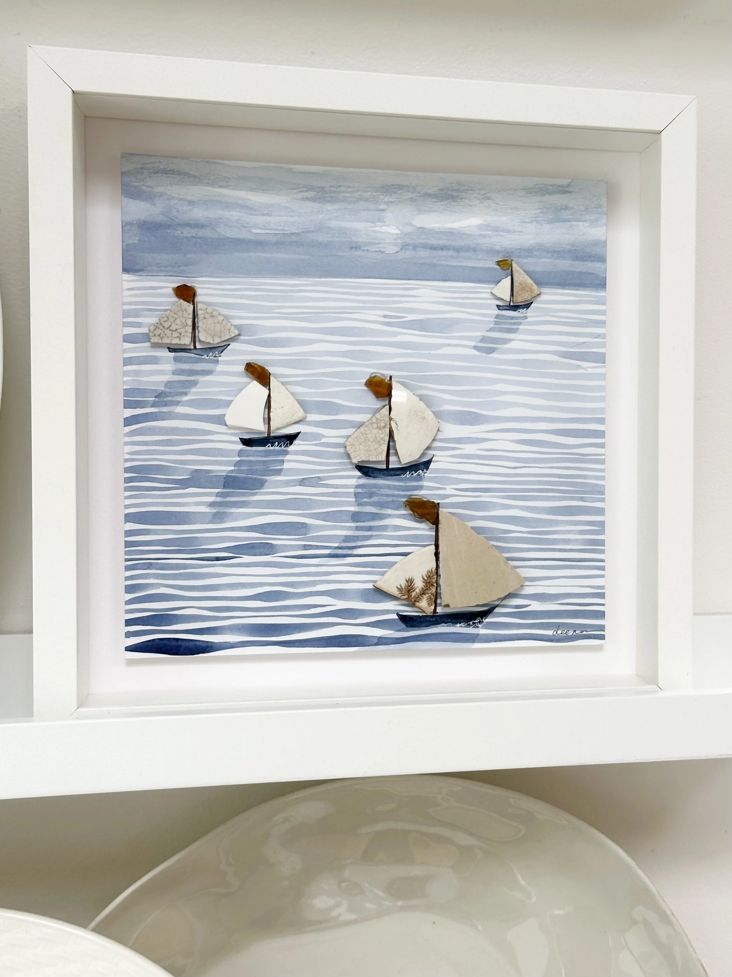 Sailboats #RS120 - Framed