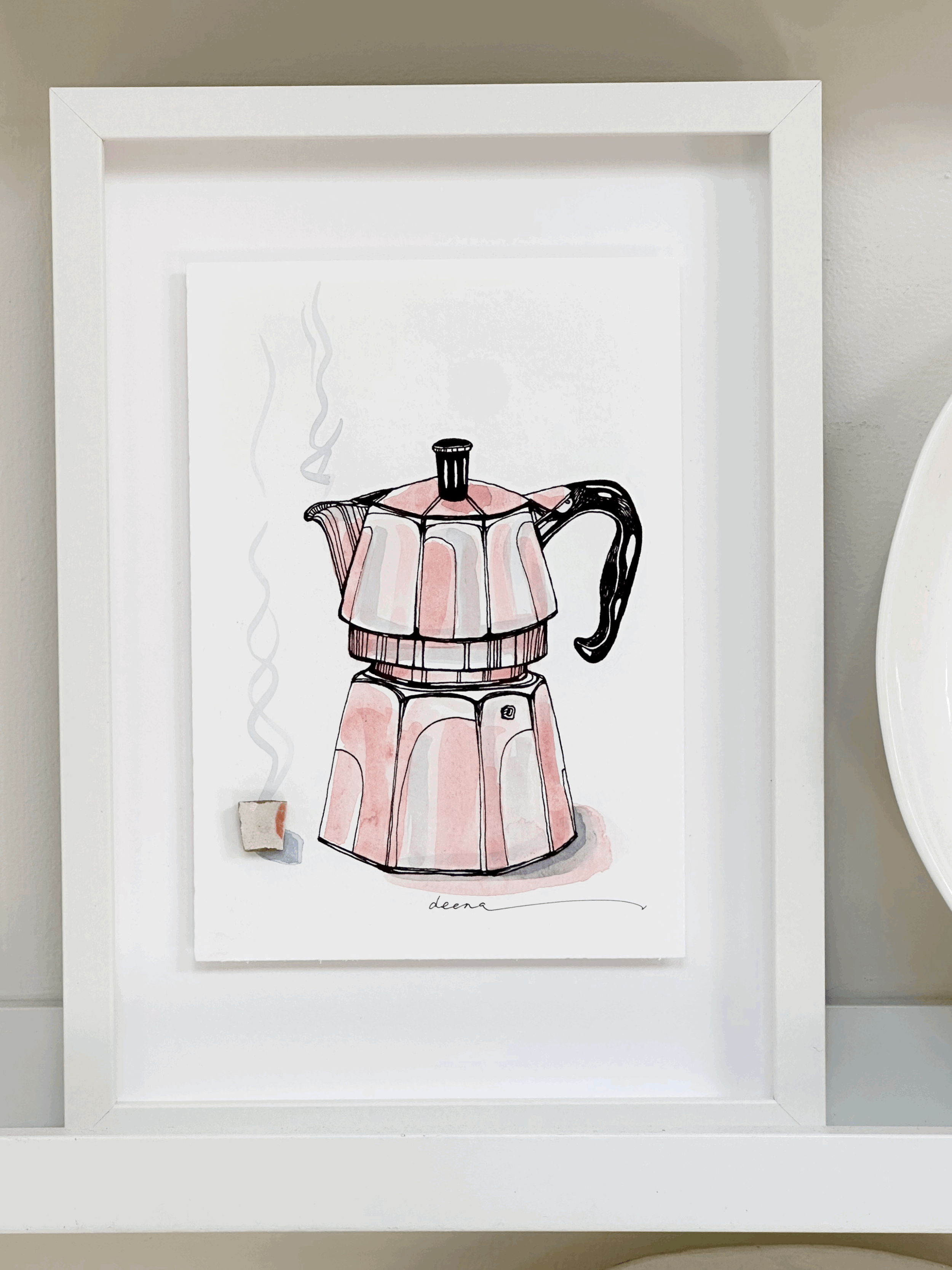 Coffee Pot #CP102 - Framed