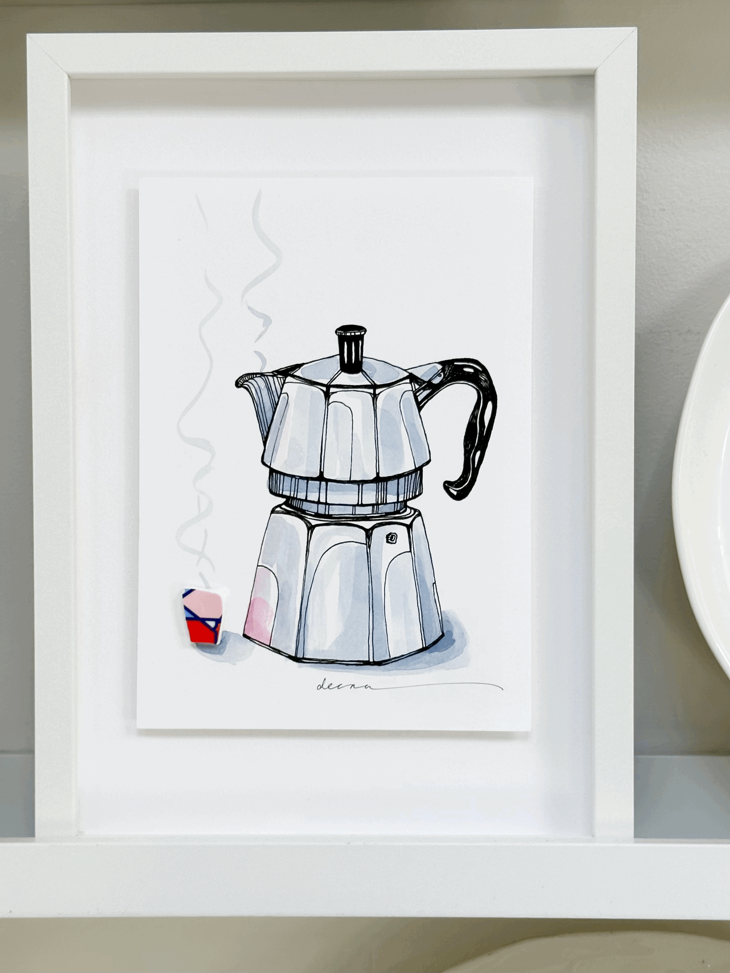 Coffee Pot #CP101 - Framed