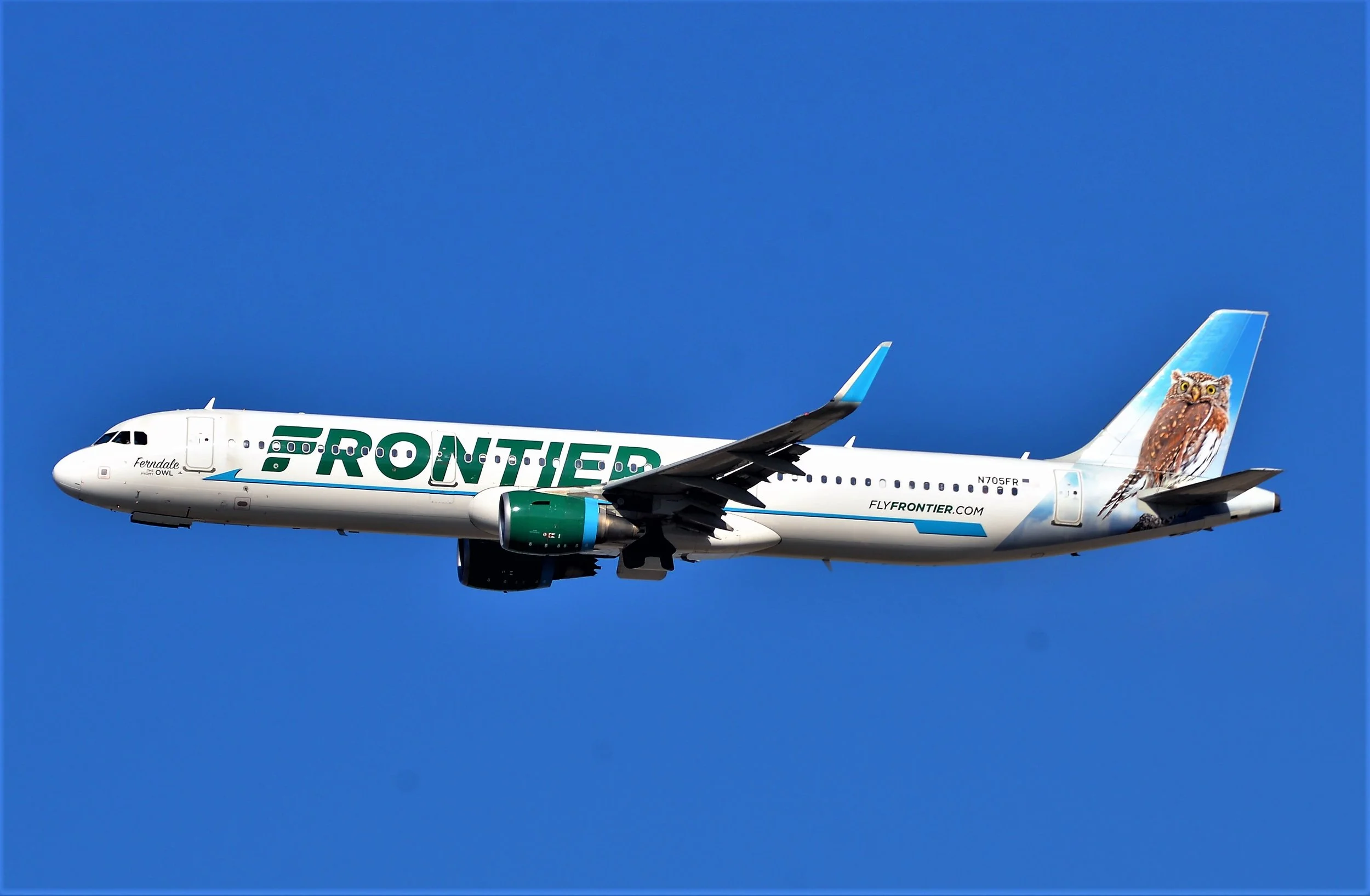 N705FR A321 FRENDALE PIGMY OWL ORD 11-25-2025 DEPARTING 27L

