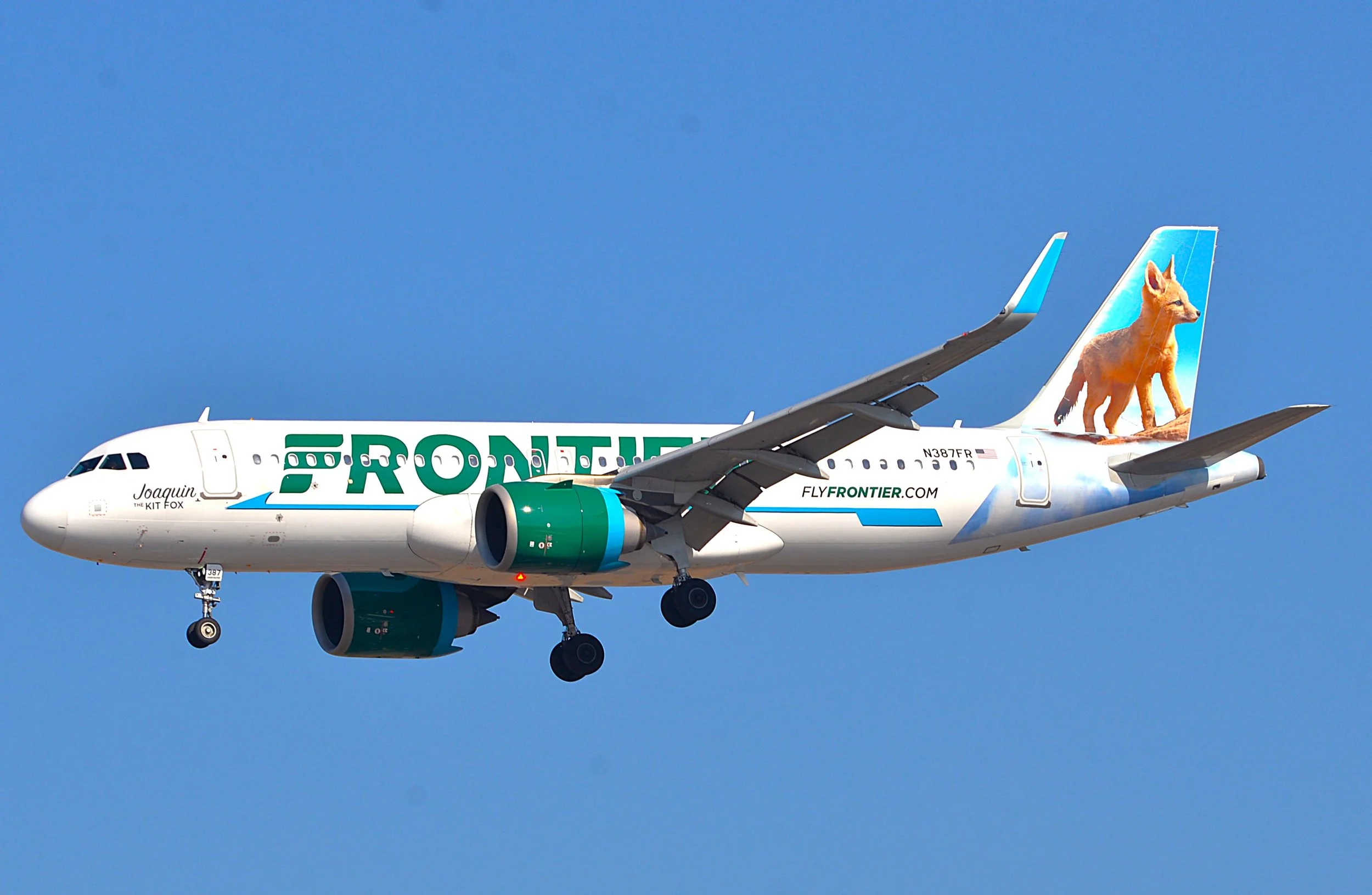 N387FR A320 JOAQUIN KIT FOX ORD 28C