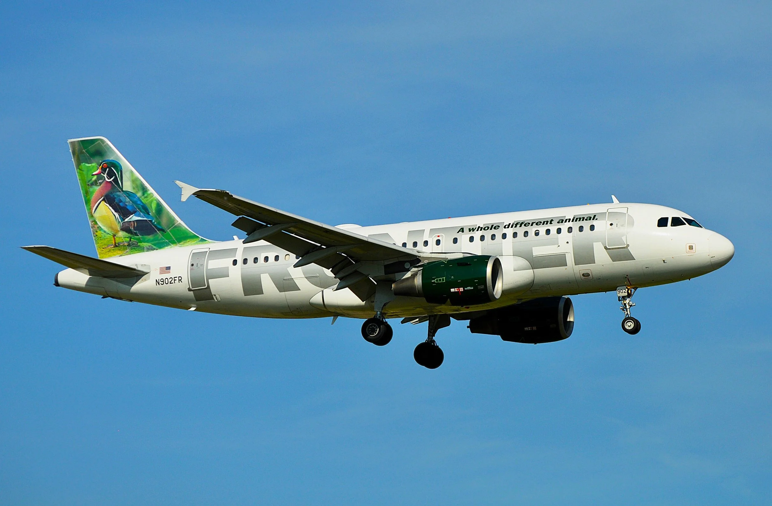 N902FR A320 WOOD DUCK MDW 4R