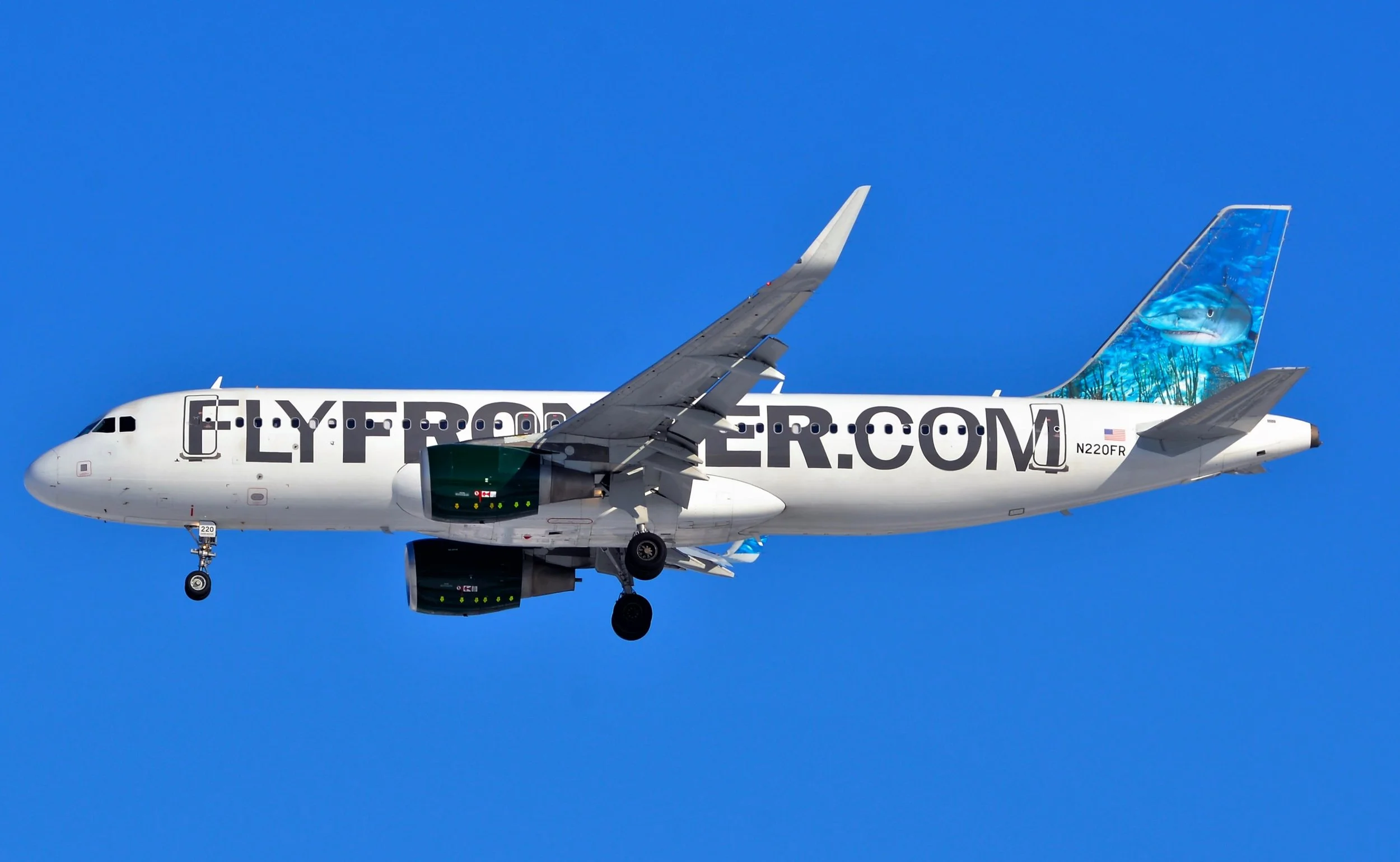 N220FR A320 TIGER SHARK ORD 27L