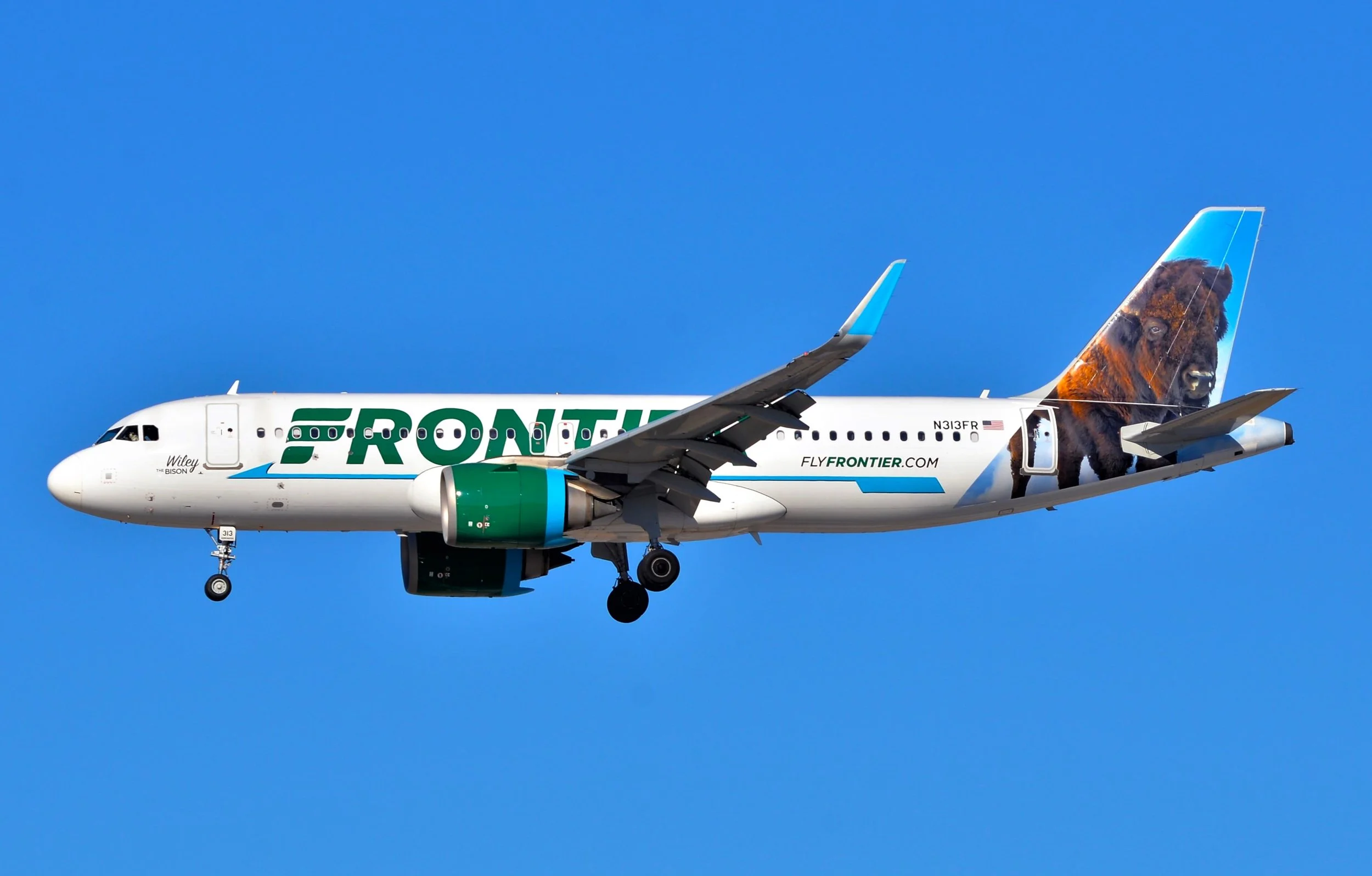 N313FR A320 WILEY BISON ORD 28C