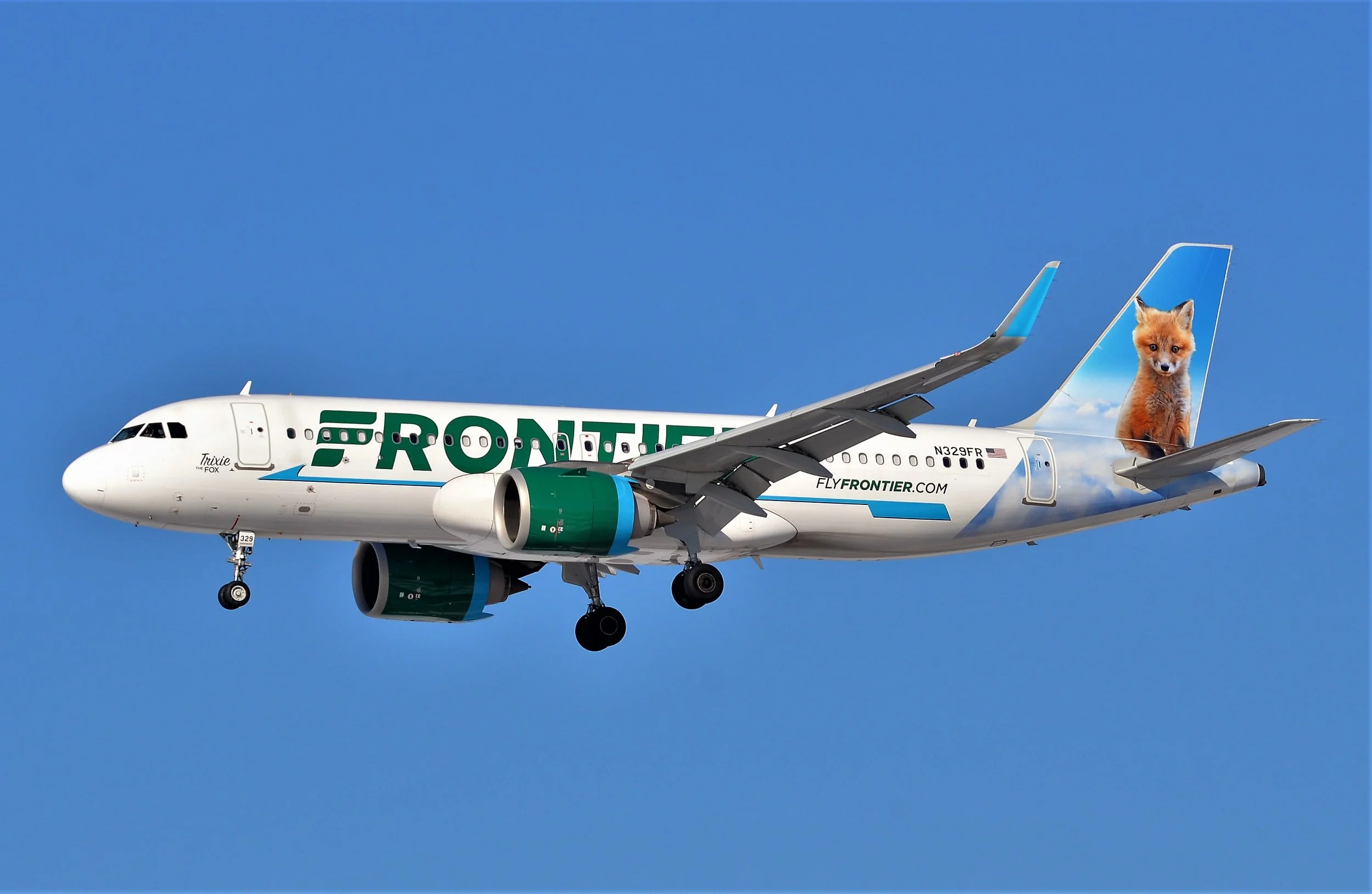 N329FR A320 TRIXIE FOX ORD 28C