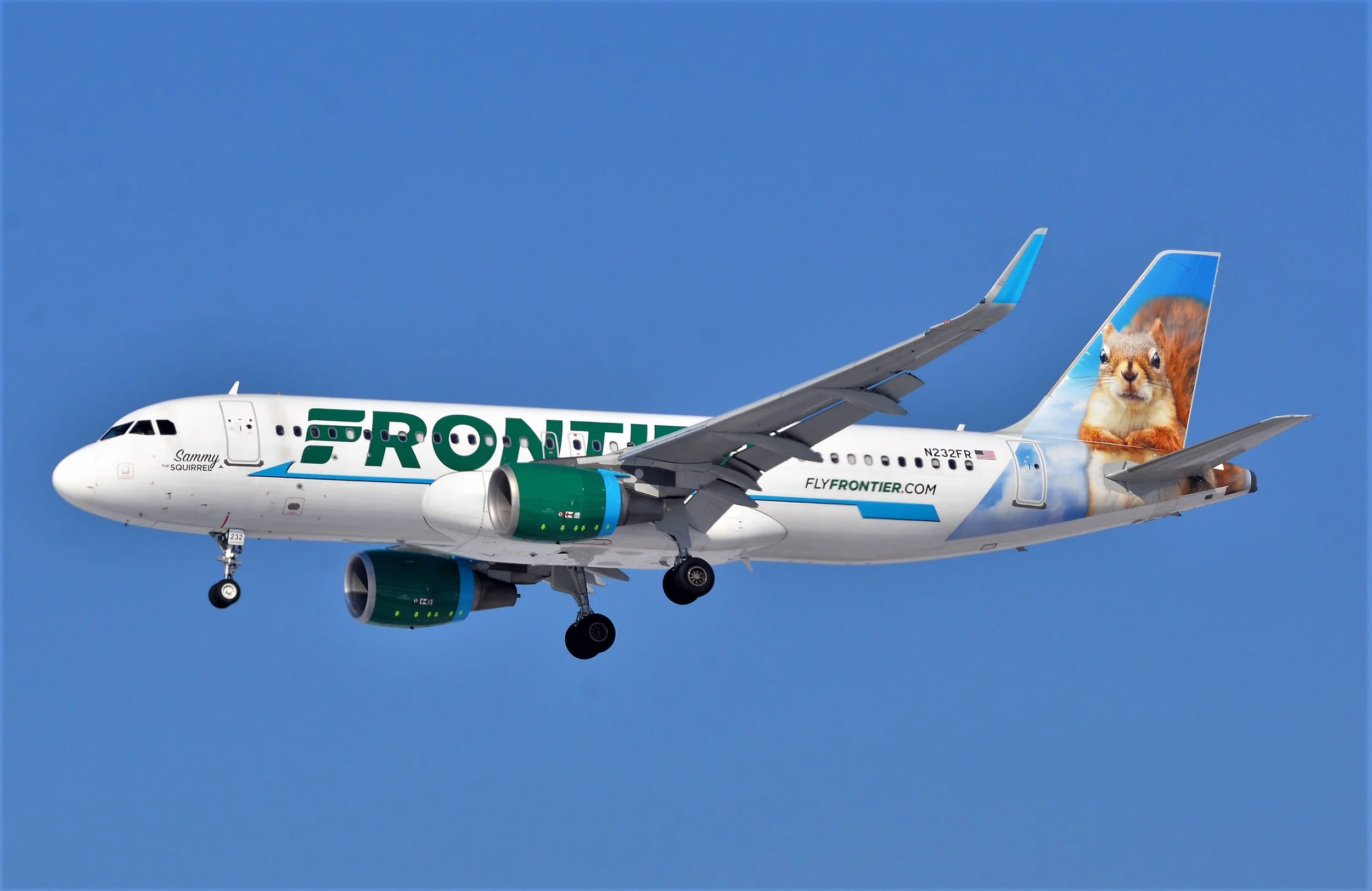 N232FR A320 SAMMY SQUIREL  ORD 28C