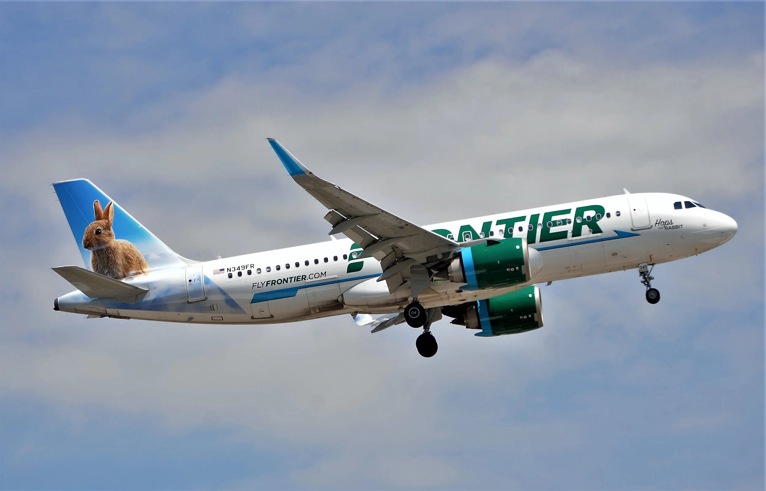 N349FR A320 HUPS RABBIT ORD 10C