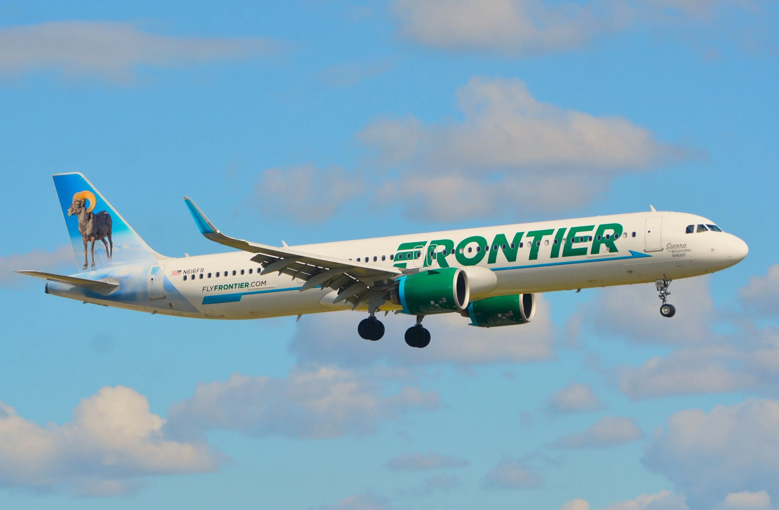 N616FR A321 SIERRRA BIG HORN SHEEP ORD 10C