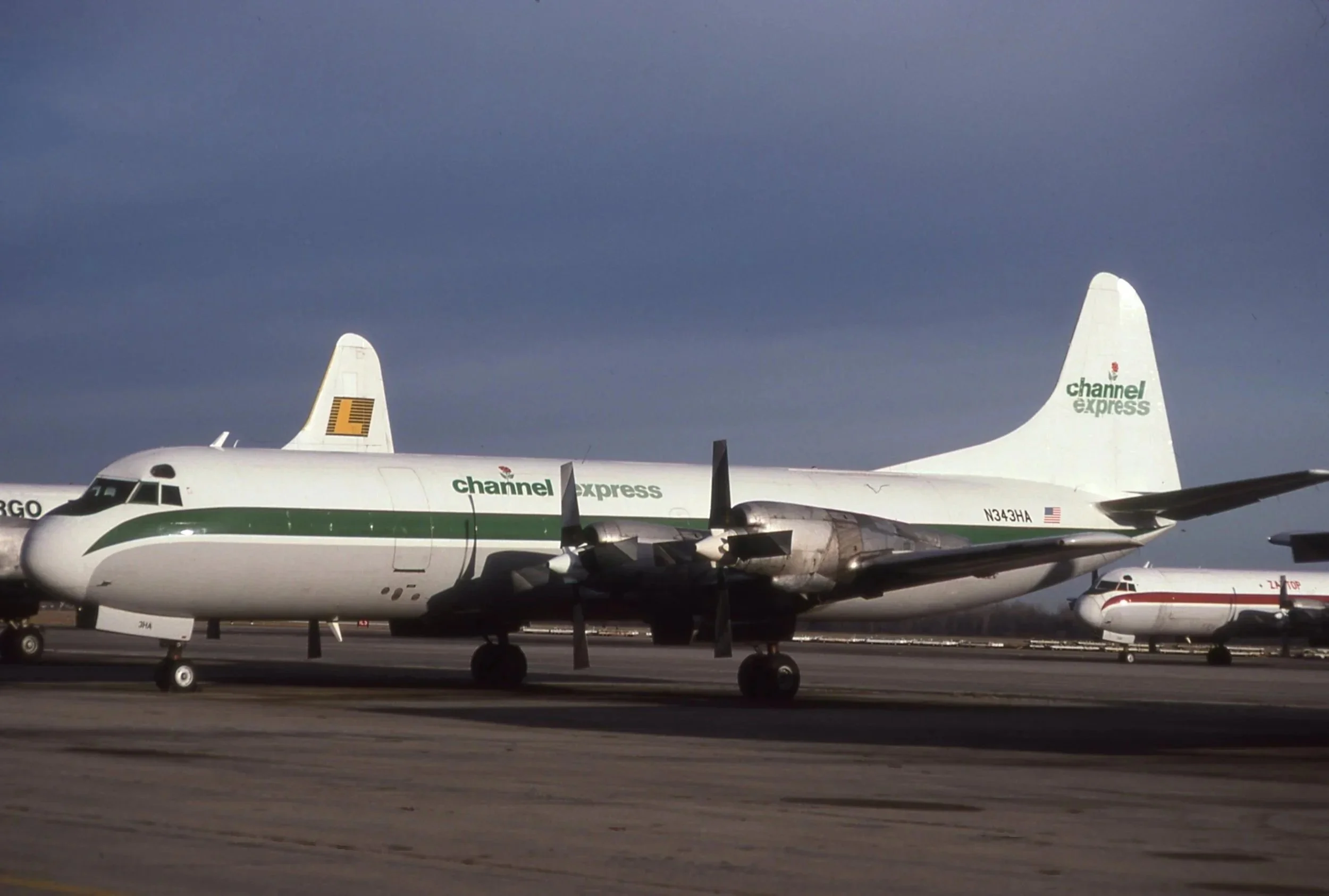 N343HA L188 CHANNEL EVPRESS YIP ZANTOP RAMP
