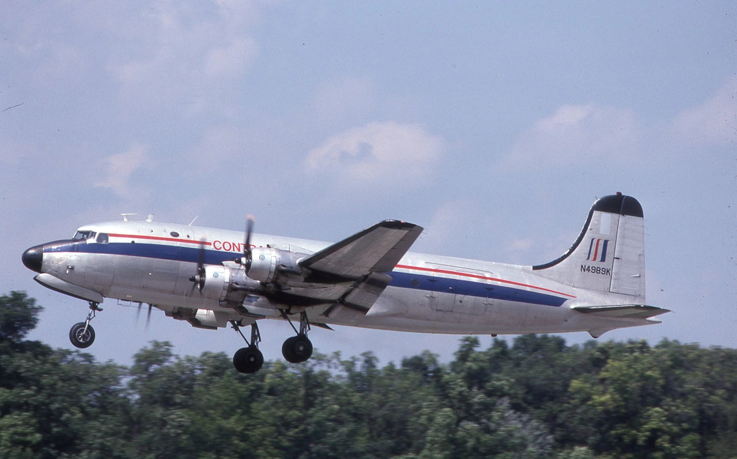 N4989K DC-4 CONTRACT AIR CARGO PONTIAC