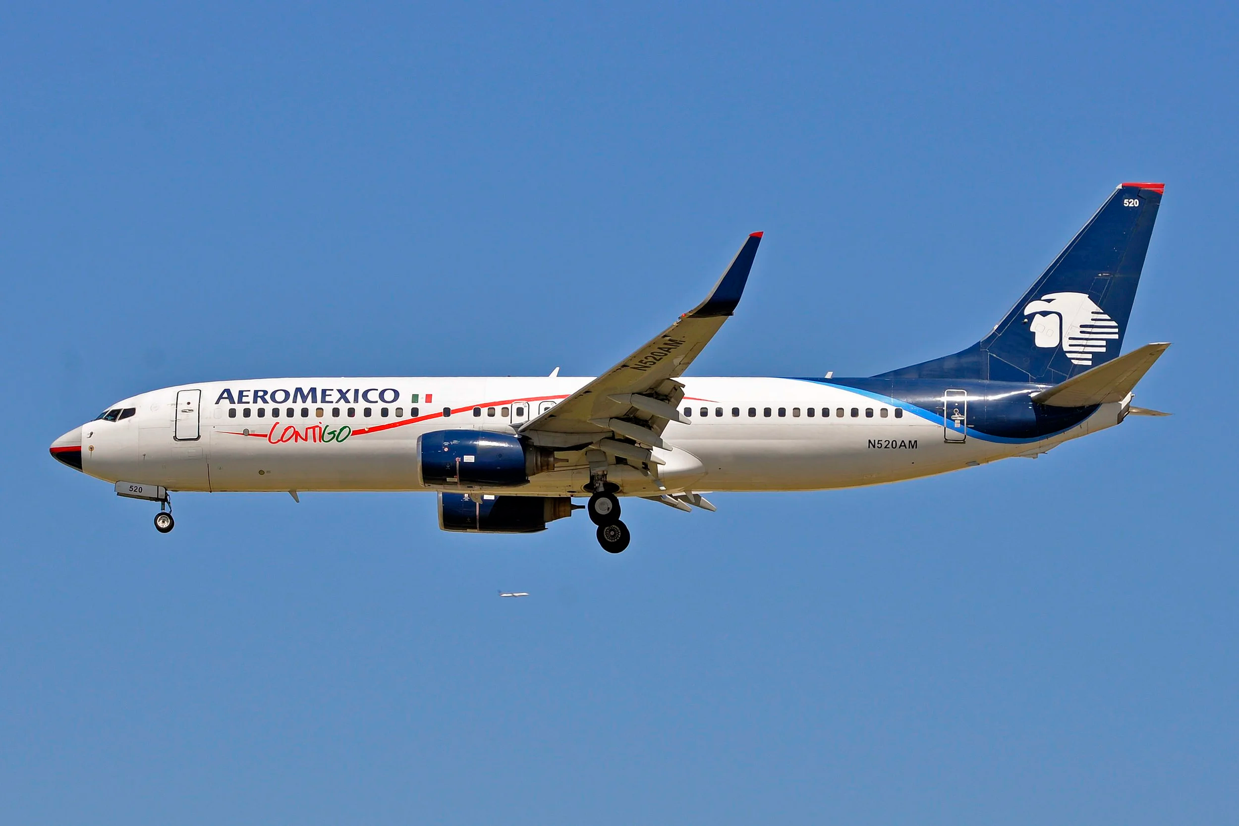N520AM B737 AEROMEXICO CONTIIGO COLORS ORD 28C