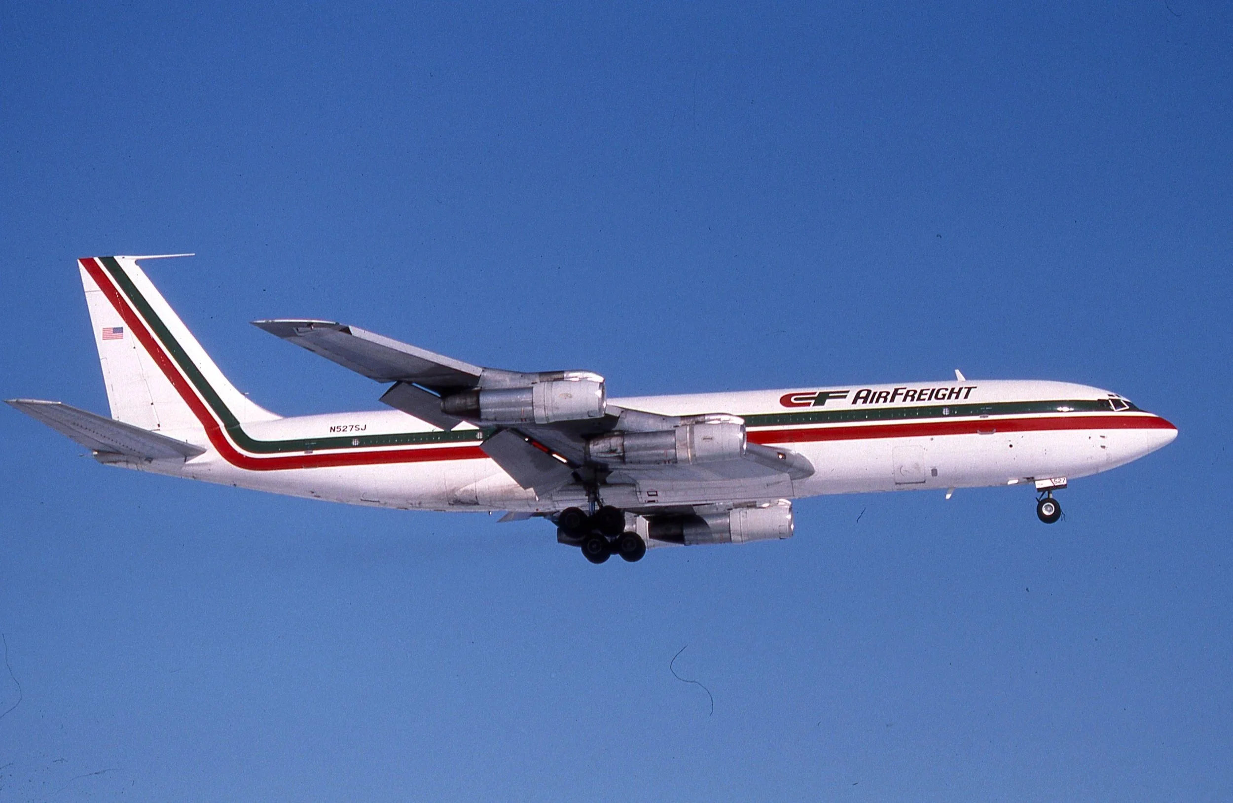 N5275J B707 CF AIRFREIGHT ORD 14R
