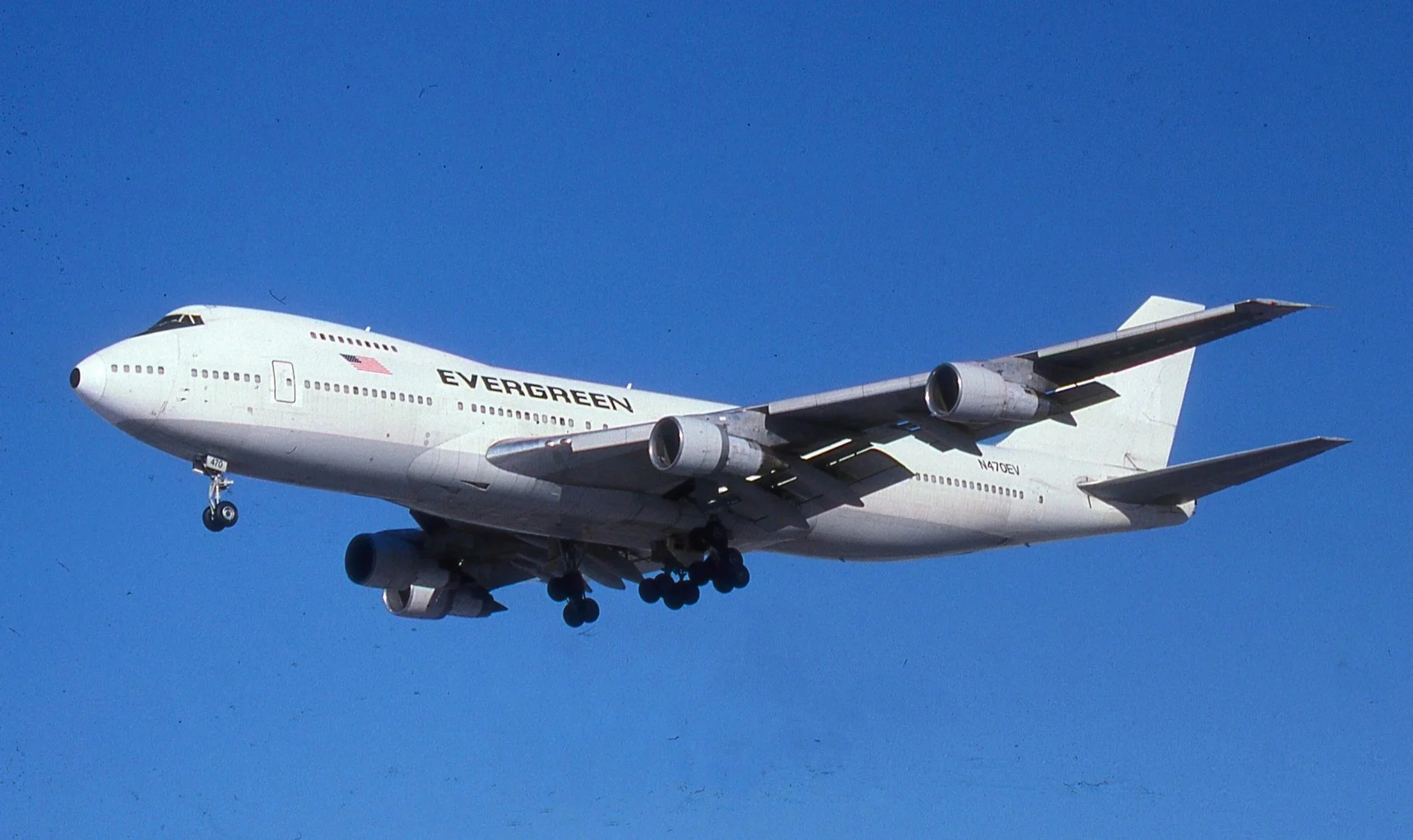 N470EV B747 EVERGREEN WHITE 27L ORD