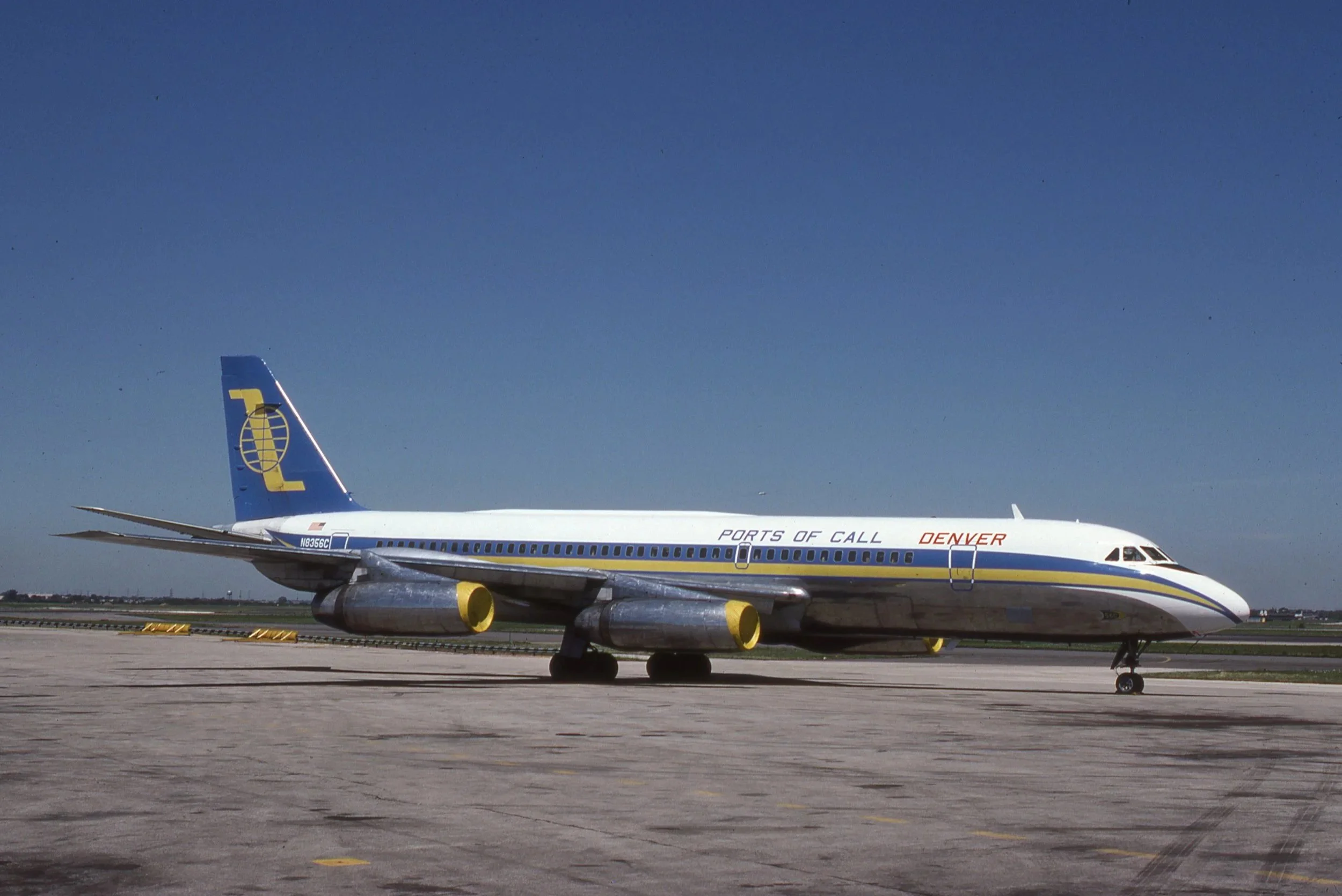 N8357C CV990 DENVER PORTS OF CALL NORTH BUTLER RAMP LAST CV990 AT ORD