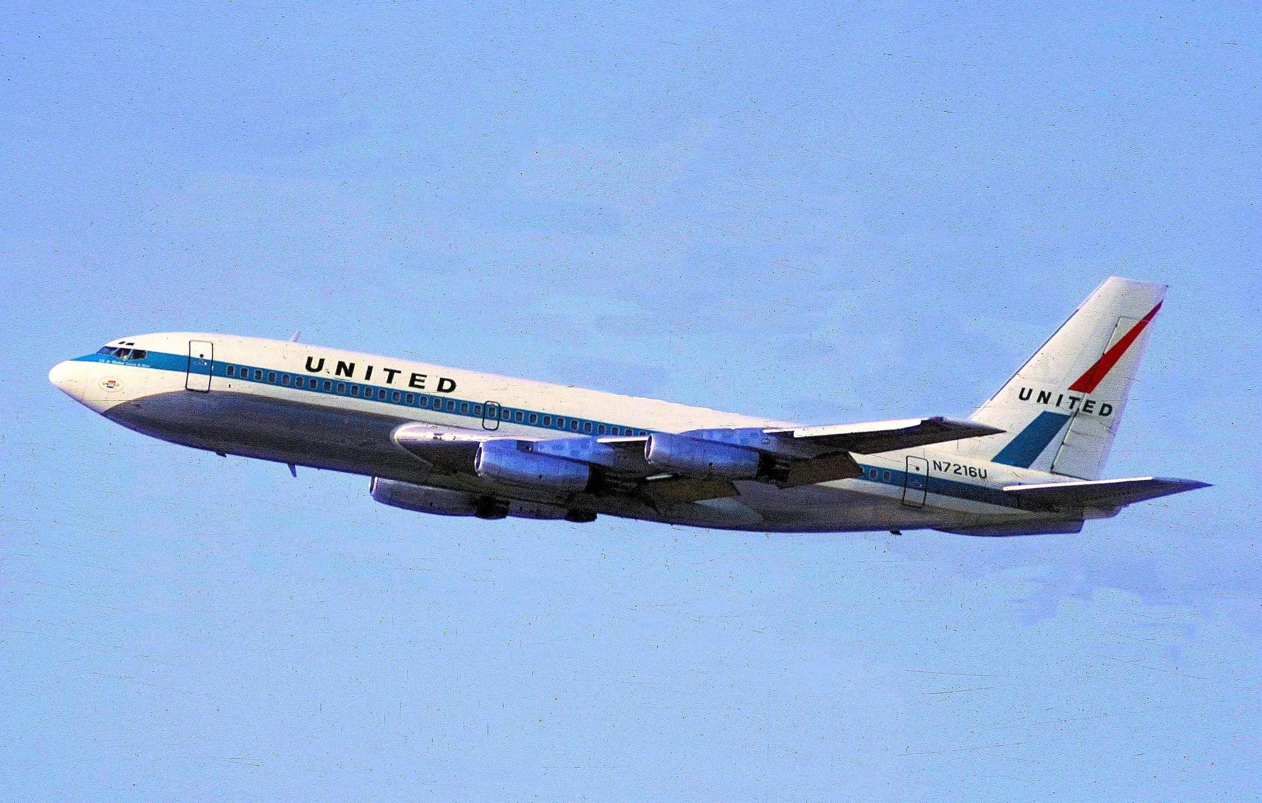 N7216U B707-720 UNITED DEPARTING ORD