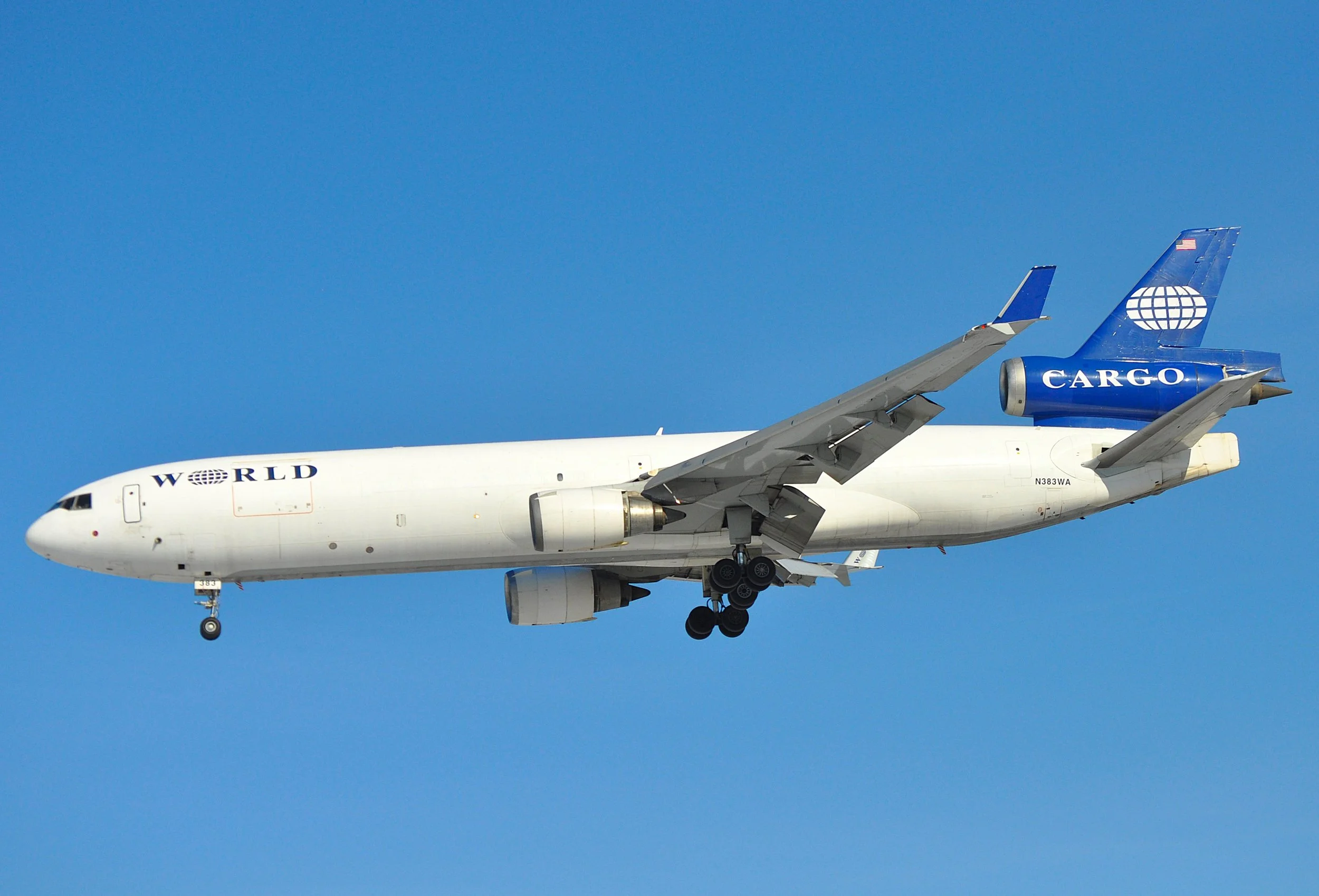 N383WA MD-11F WORLD CARGO ORD 27L