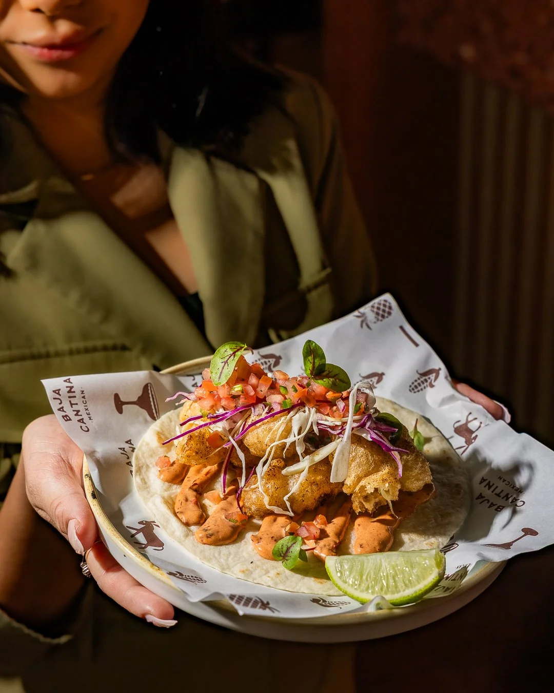Vegetarian? This is your sign to stop settling for the sad side salad.

Our Cauliflower Taco is stacked with beer battered cauliflower, chipotle mayo, fresh cabbage, pico de gallo and lime, all wrapped up in a soft tortilla that somehow disappears wa