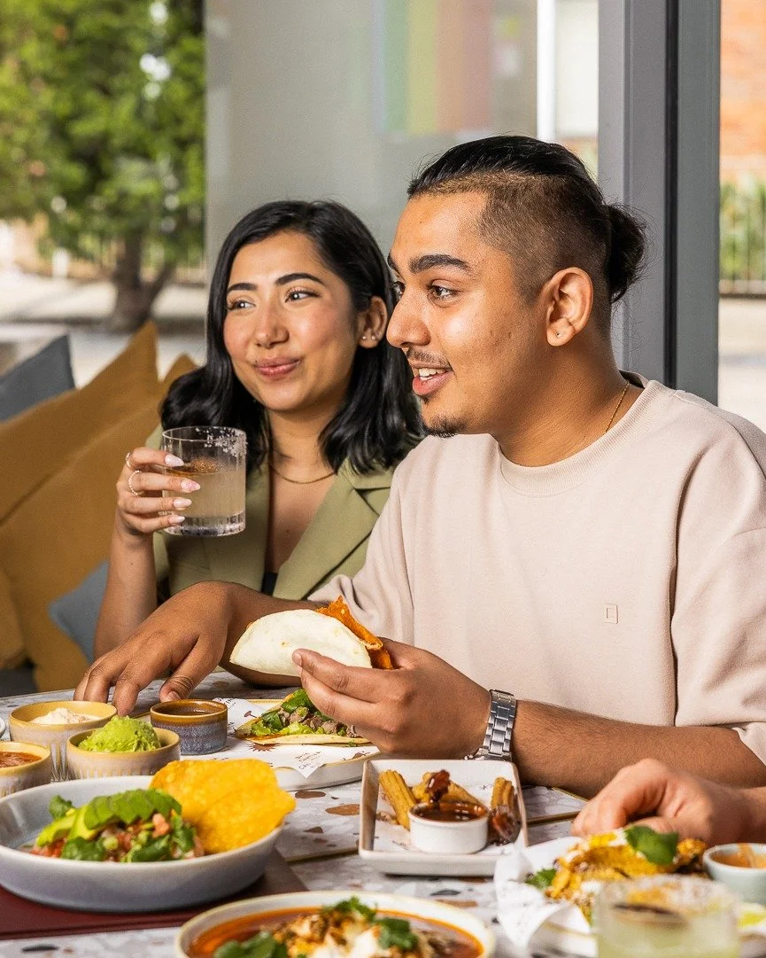 When the table's too big to agree on an order, there's always the banquet menu.

A little bit of everything, plenty to share, and no need to decide who's ordering what.

Group Dining Sydney | Banquet Menu Sydney | Mexican Food Sydney | Functions Sydn