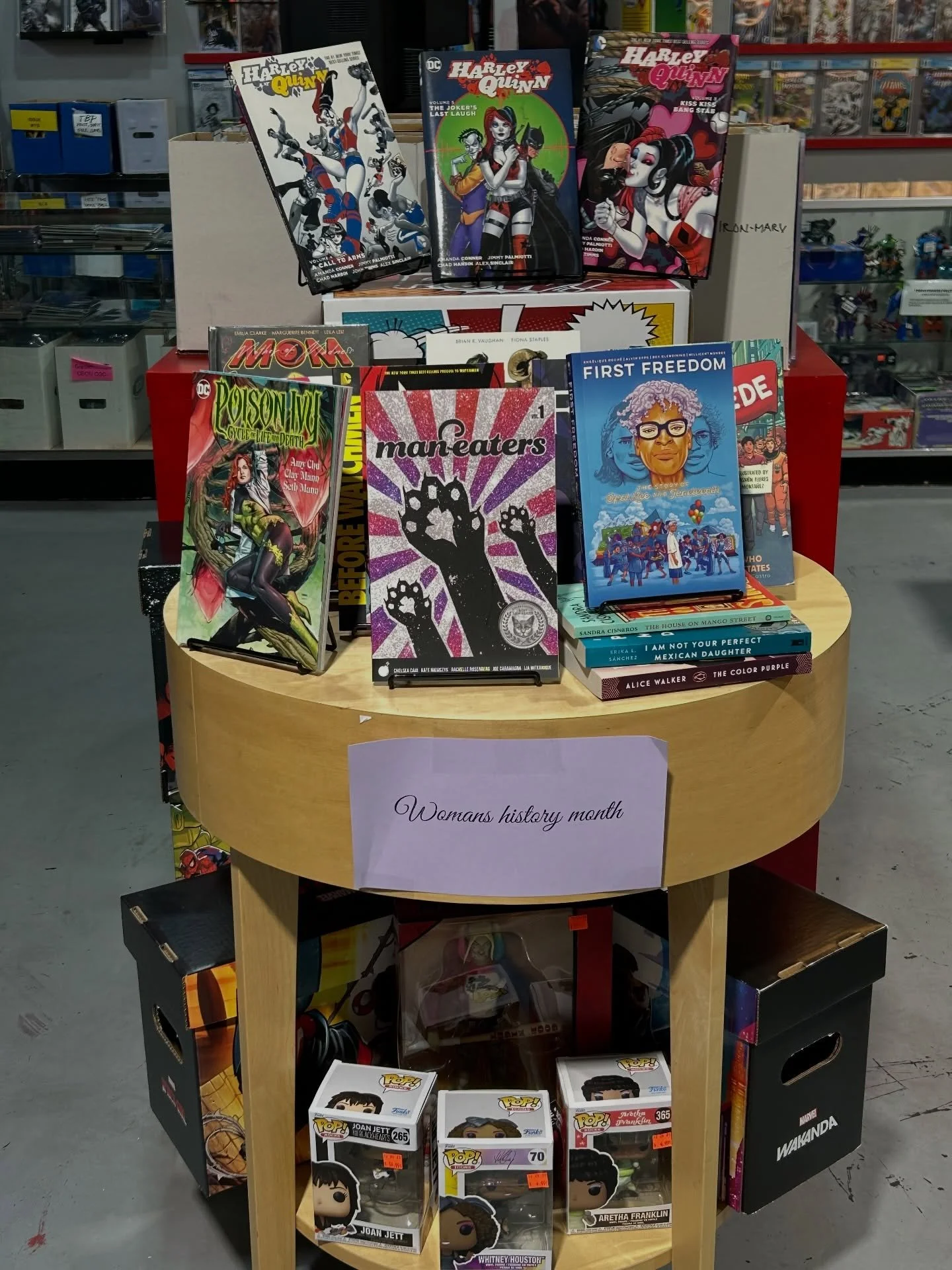 Happy National Women&rsquo;s Day!!! Celebrating characters and writers at the shop!!! #nationalwomensday❤️ #fypシ❤️💞❤️ #womenempowerment #women #baddies