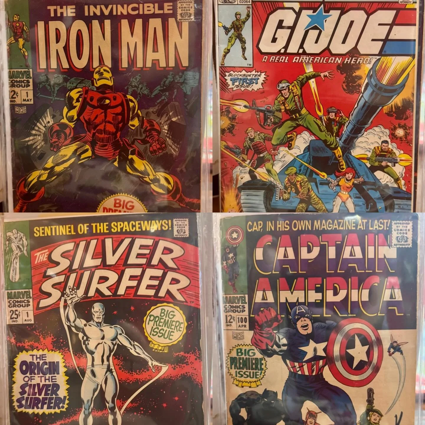 Silver and Bronze Age Fire!!!

#silversurfer #captianamerica #ironman #gijoe #marvel presidocomics