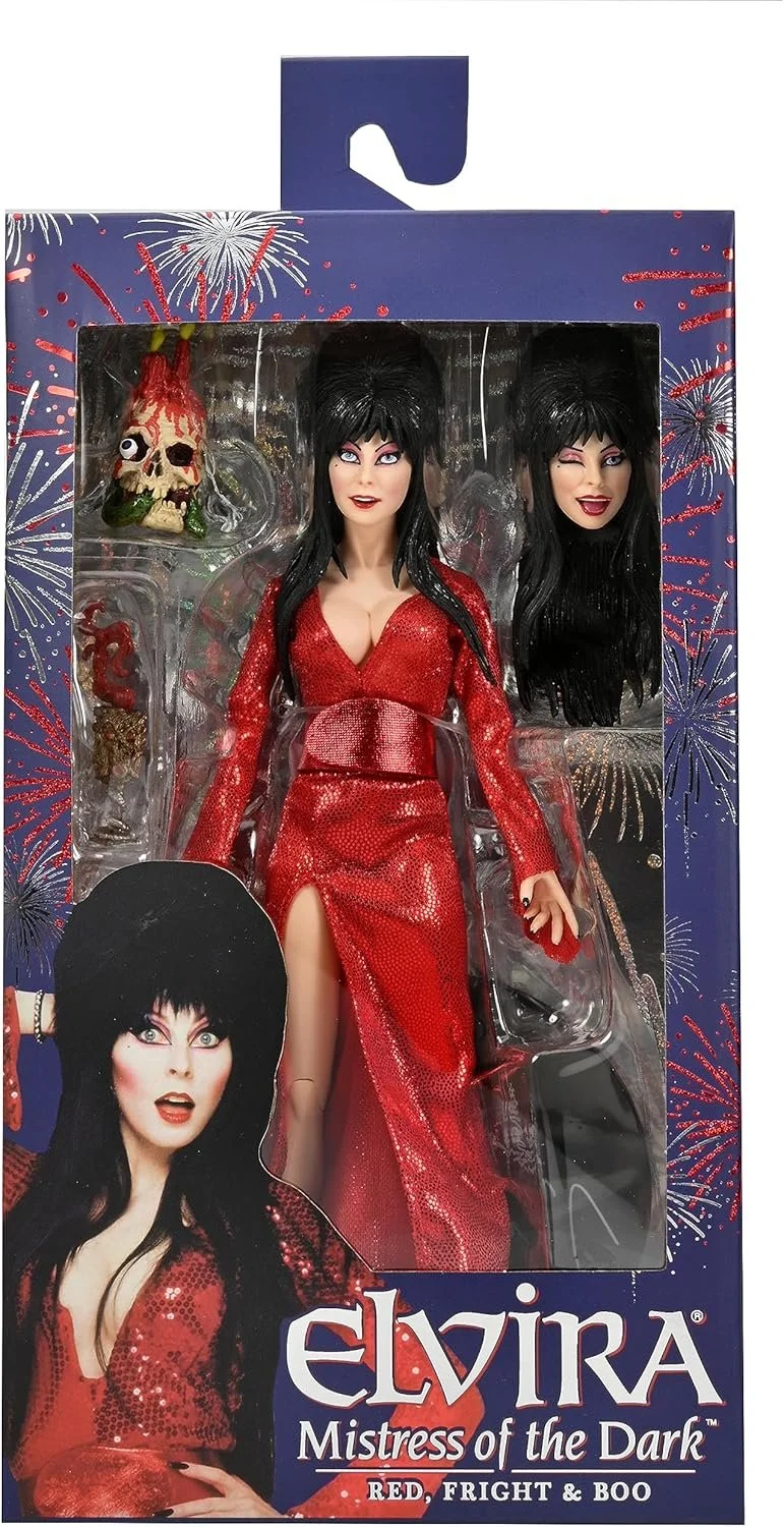 NECA - Elvira - 8” Clothed Action Figure – “Red, Fright, and Boo”