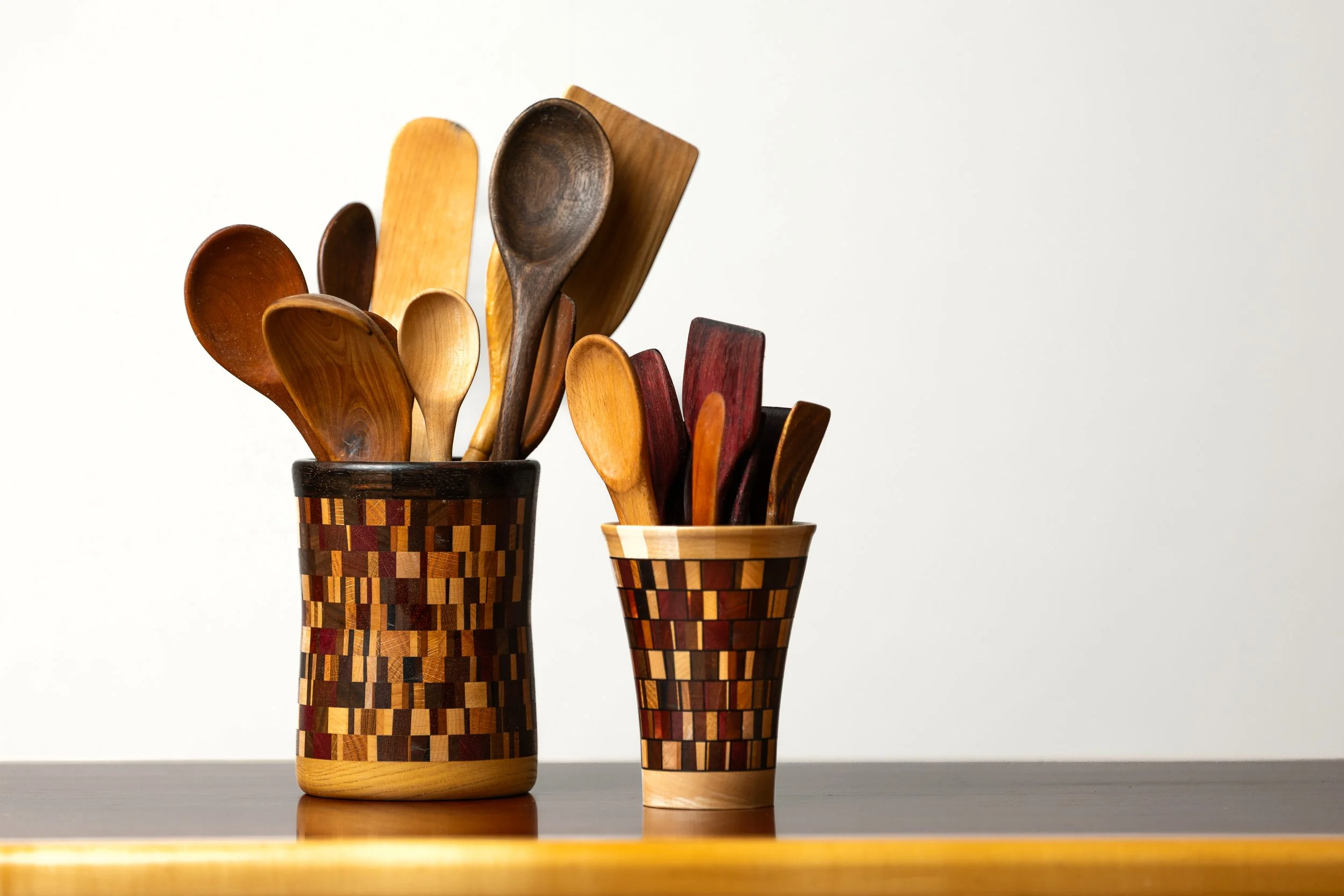 Kitchen Utensils and Segmented Vases | Various Wood Species