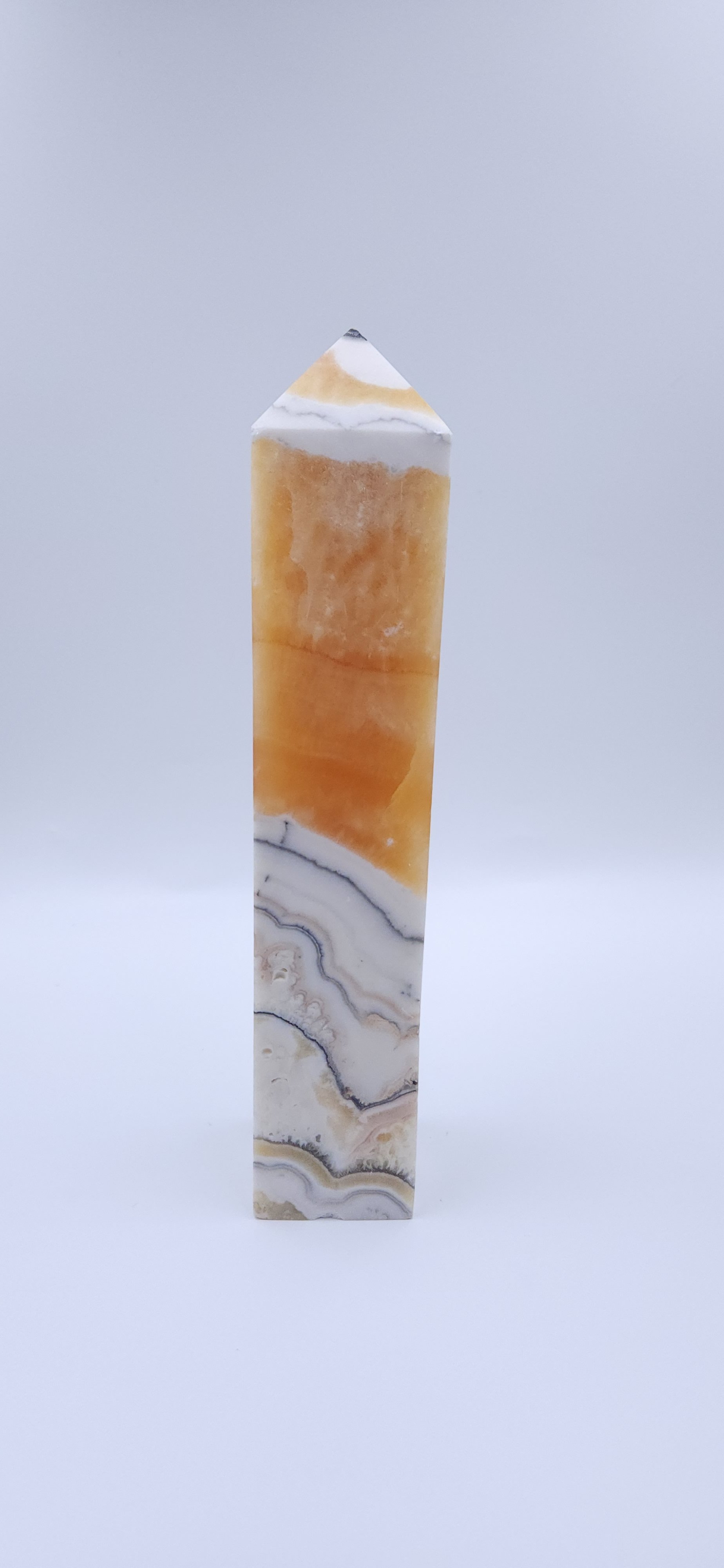 Dendritic Honey Calcite tower