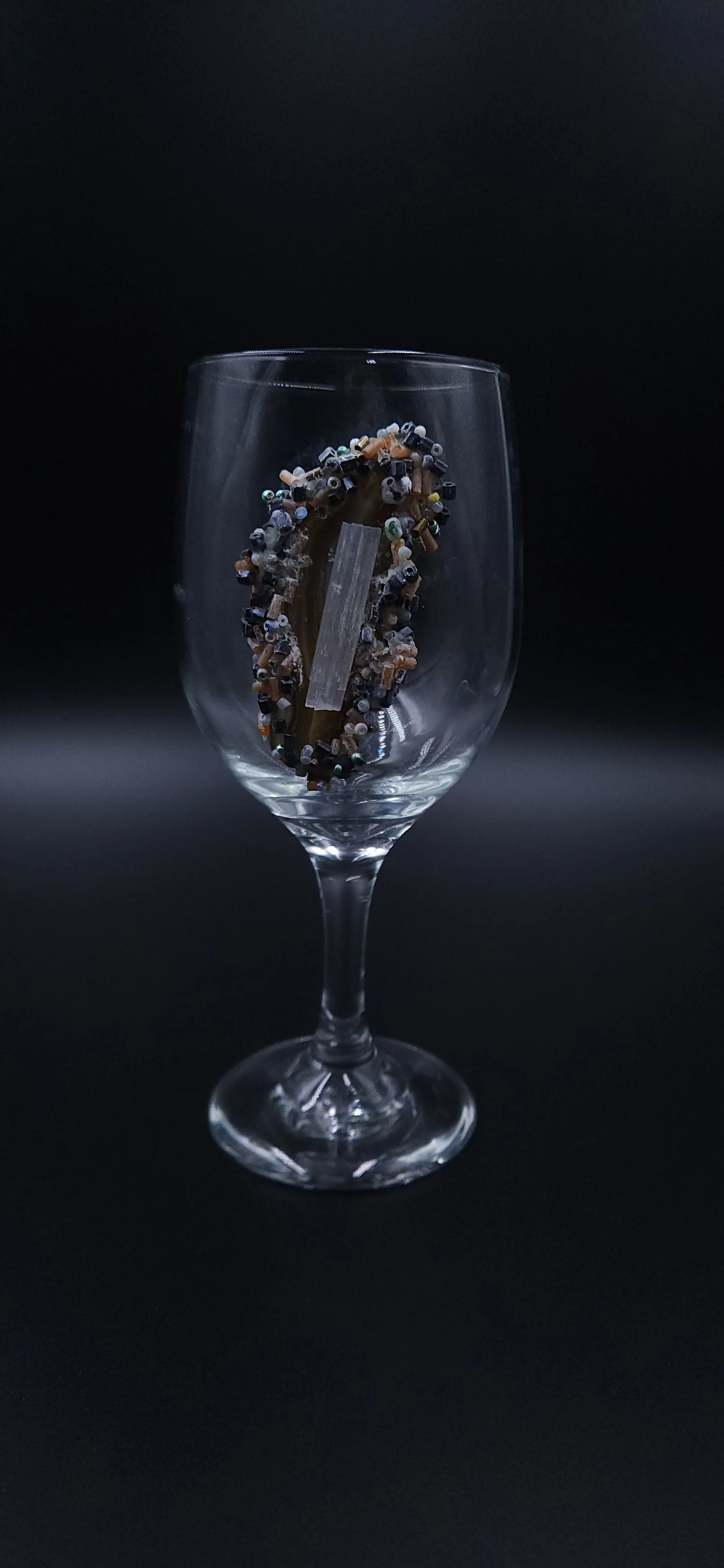 Agate Slice Wine Glass