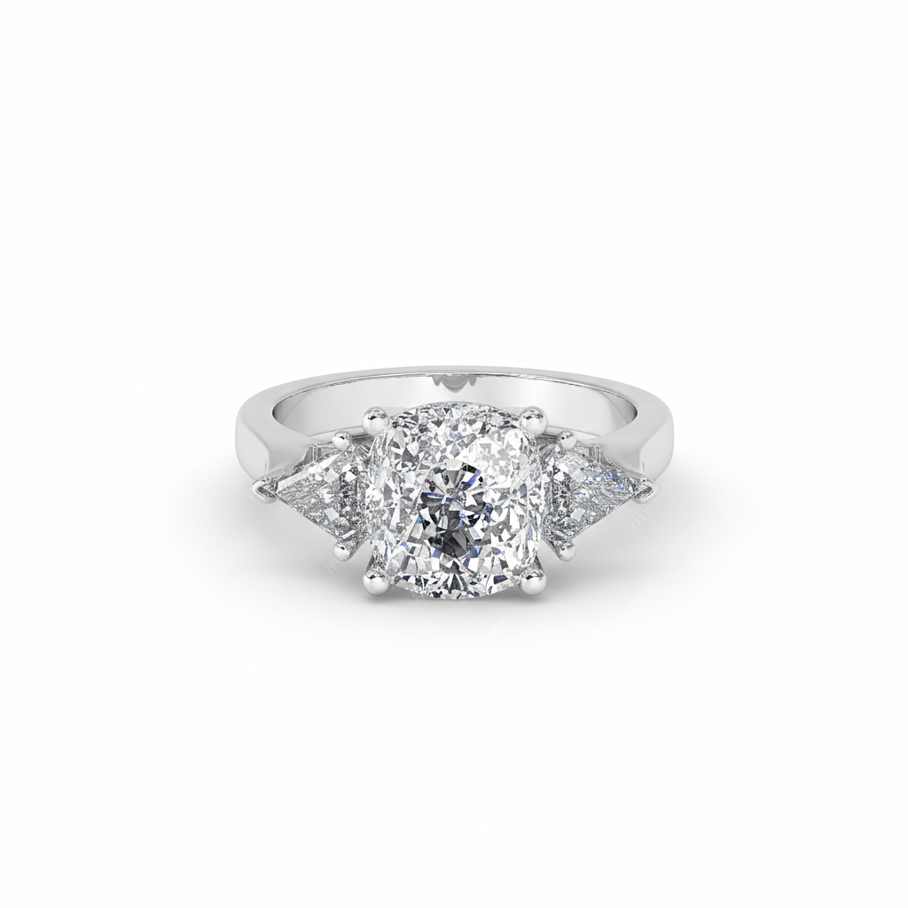 2 CT Lab Grown Diamond Engagement Ring with Accents IGI