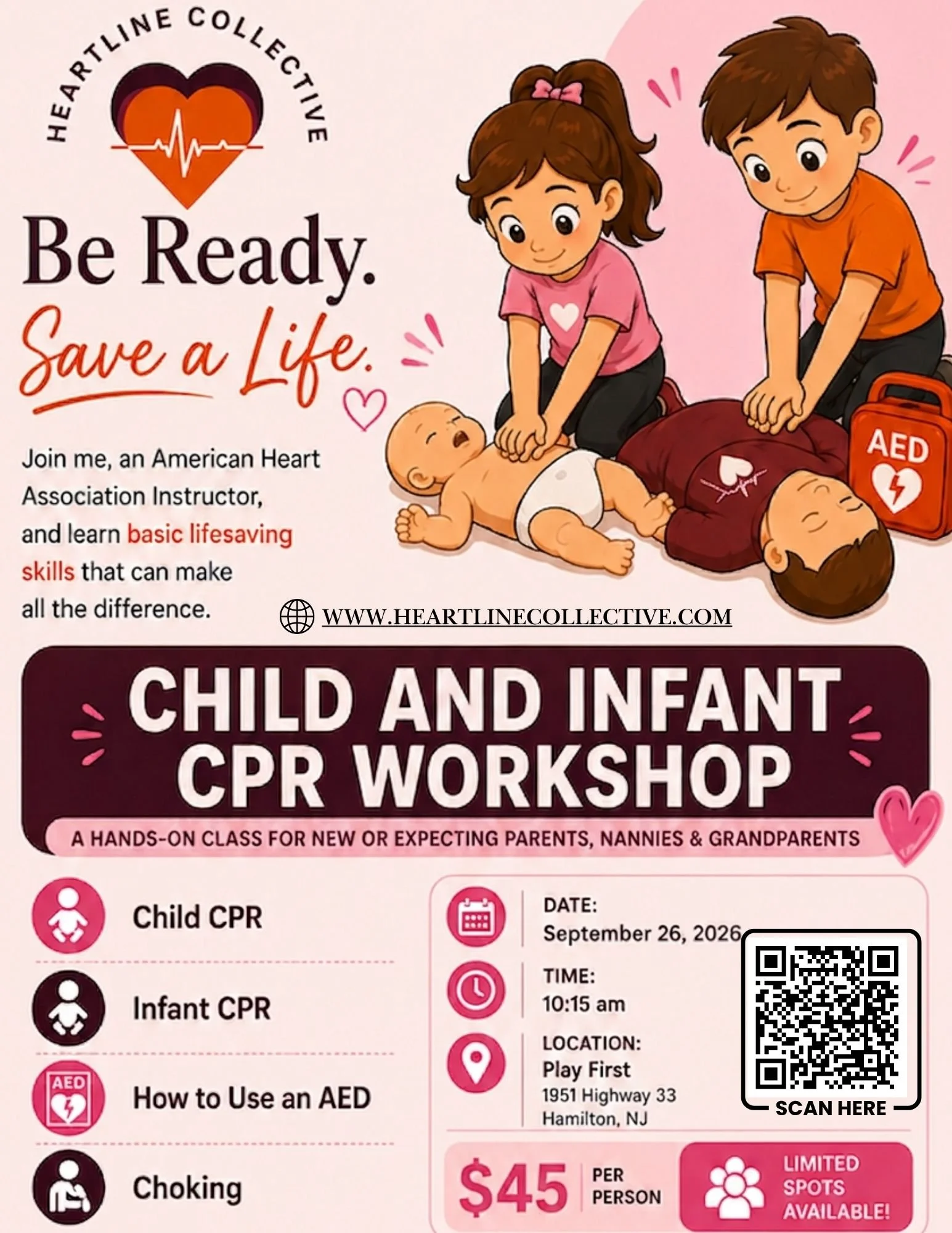 Child & Infant CPR Workshop - Hamilton, NJ