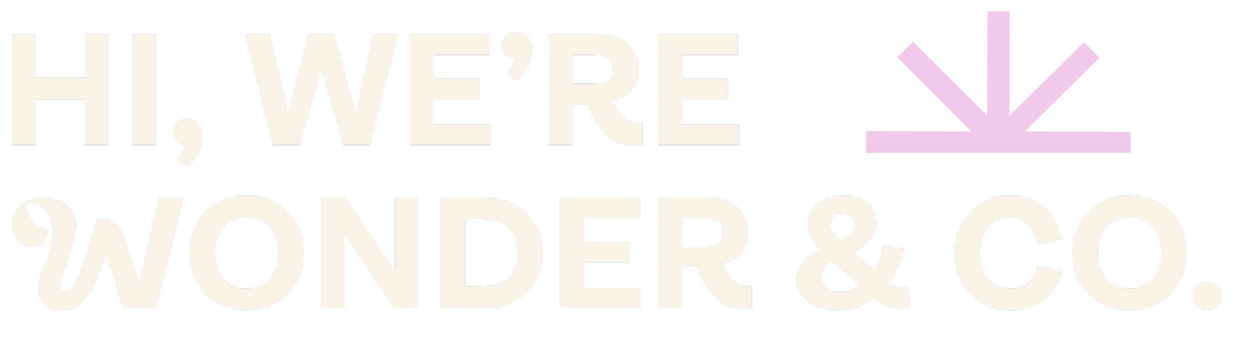 Hi, we’re Wonder & Co.