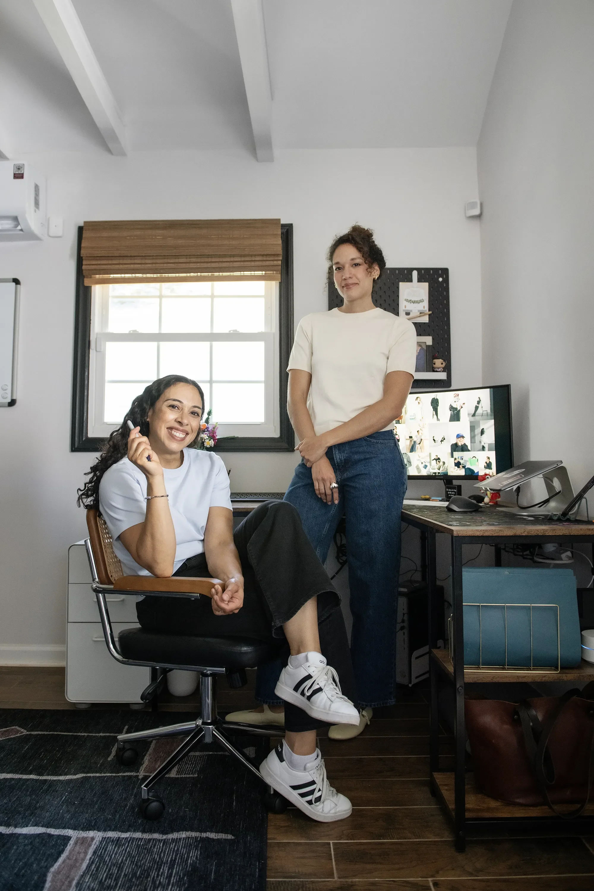 Ashley Lebrun and Bettina Arria in the Wonder & Co. Creative studio, Maplewood NJ.
