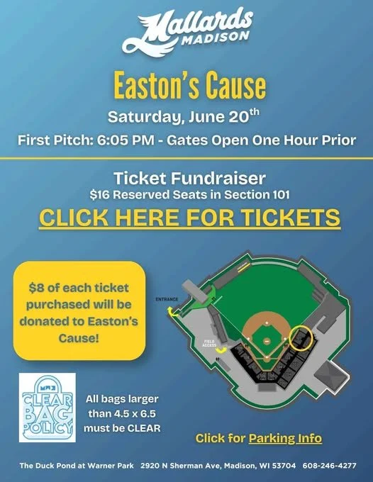 Easton's Cause Night w/ The Madison Mallards