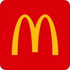 Yellow McDonald's 'Golden Arches' logo on red background